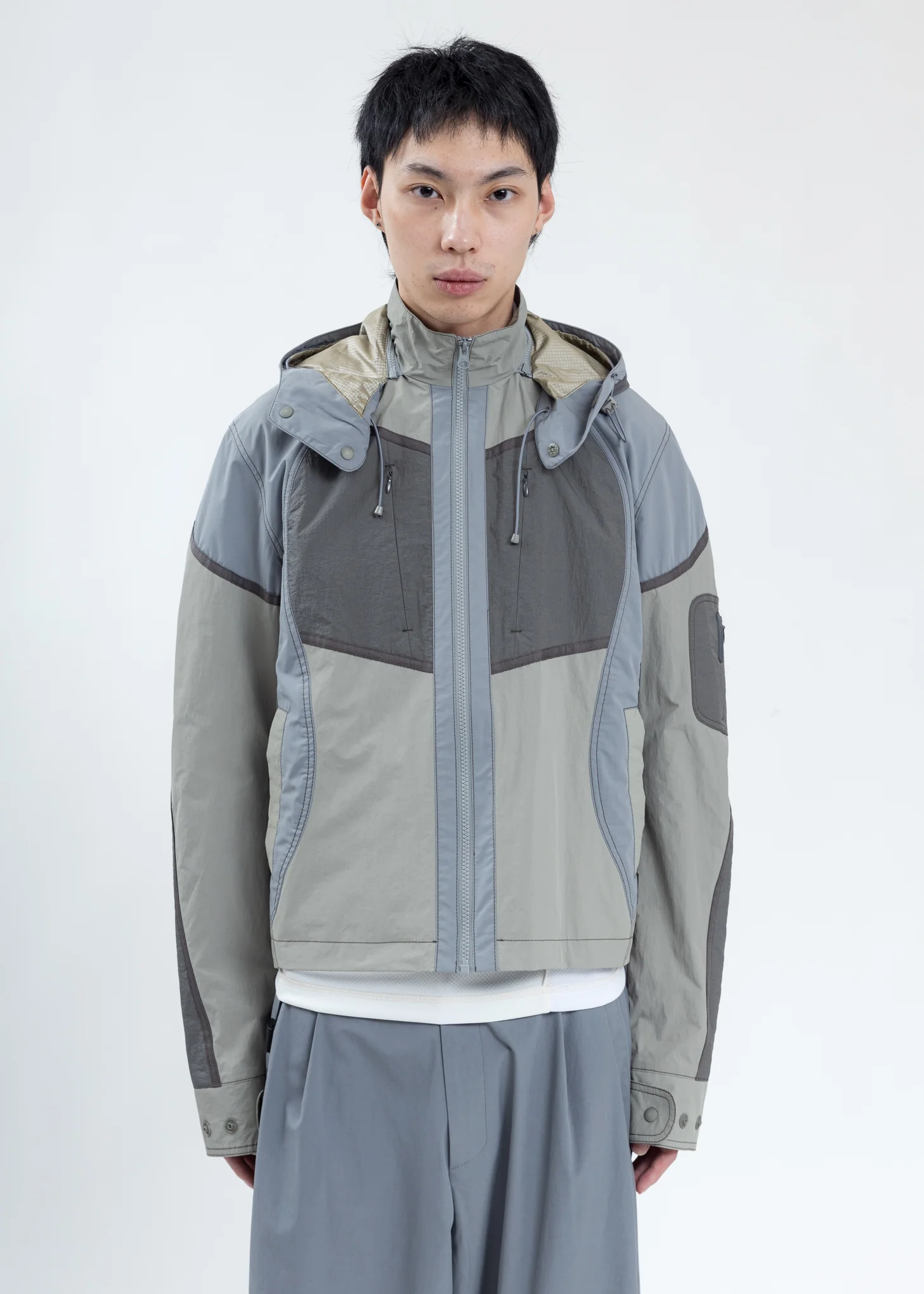 Grey Paneled Jacket - Image 2