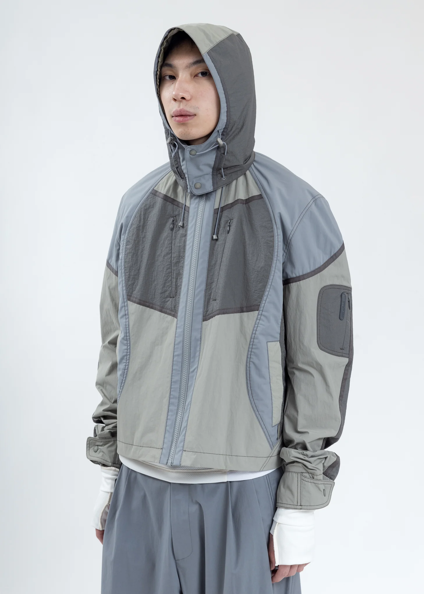 Grey Paneled Jacket - Image 6