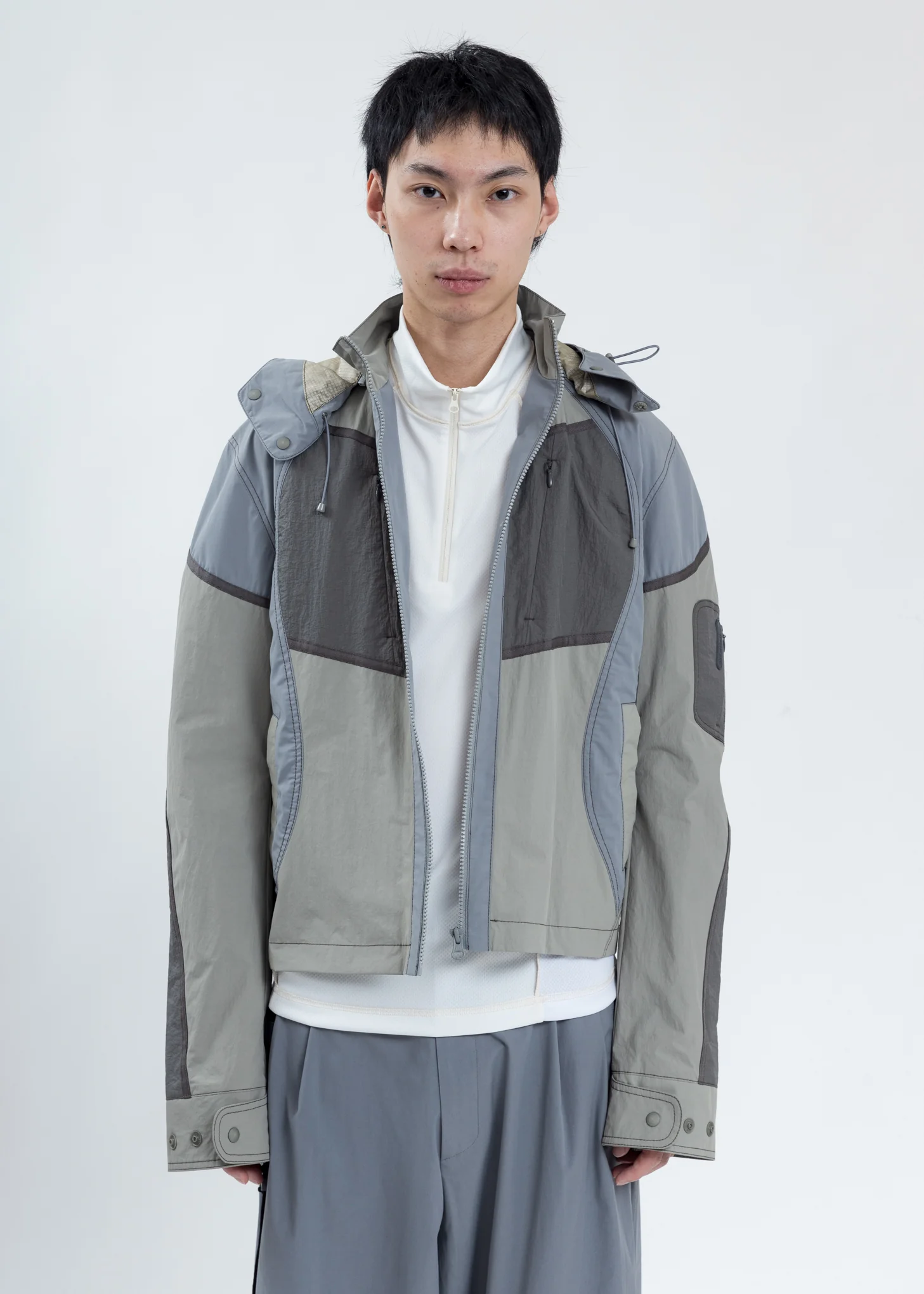 Grey Paneled Jacket - Image 7