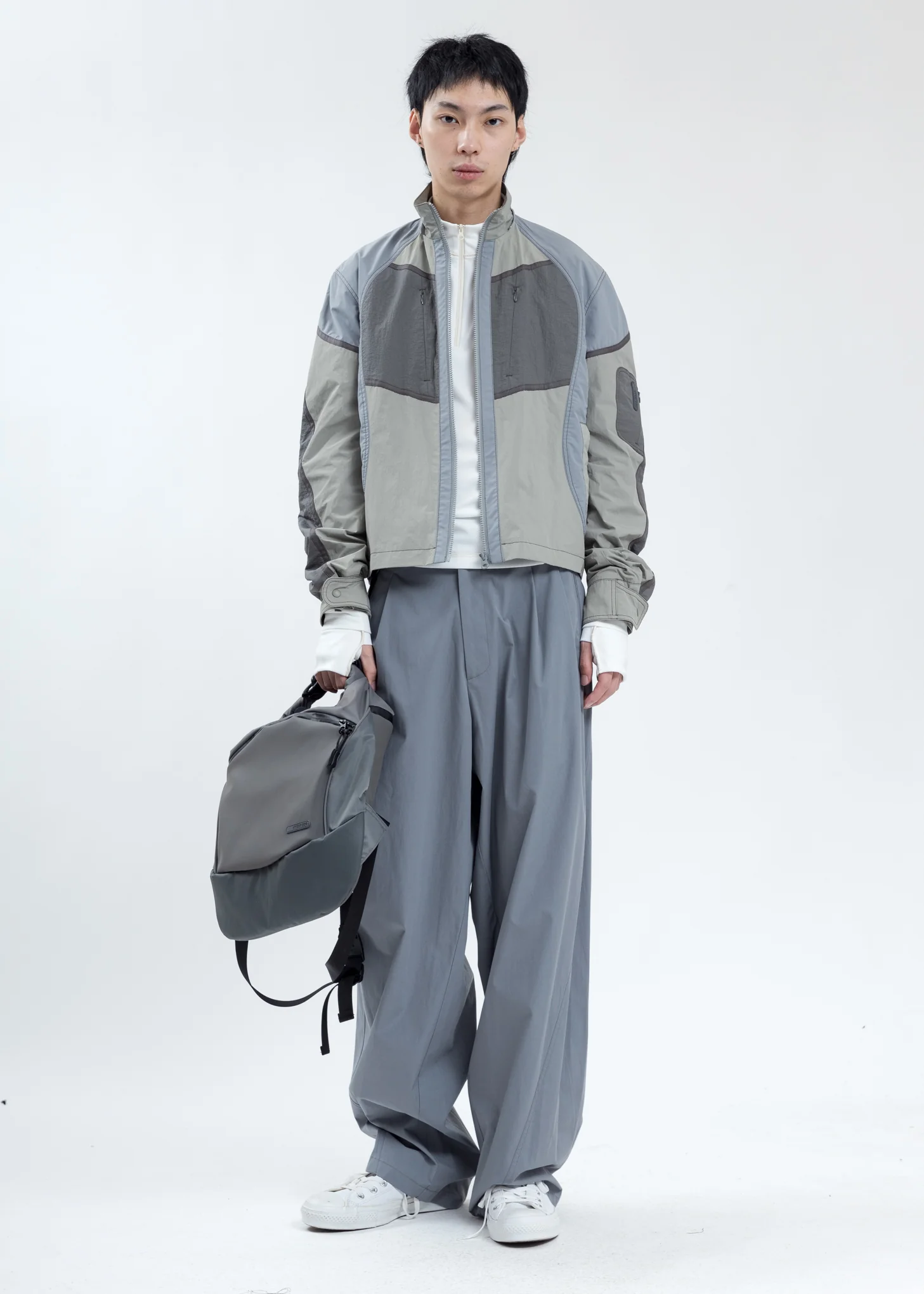 Grey Paneled Jacket - Image 8