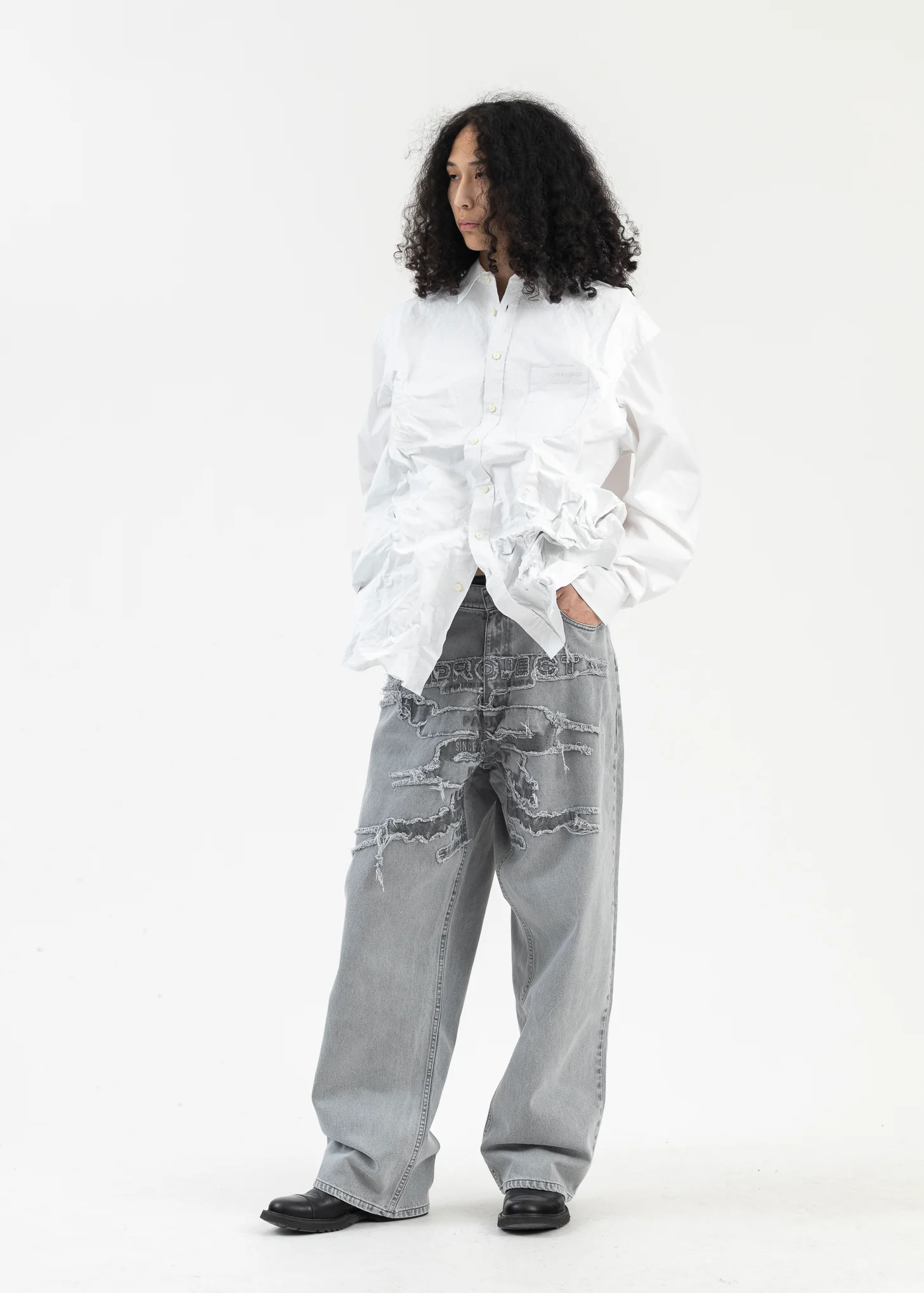 GREY PARIS' BEST PATCH JEANS - Image 5