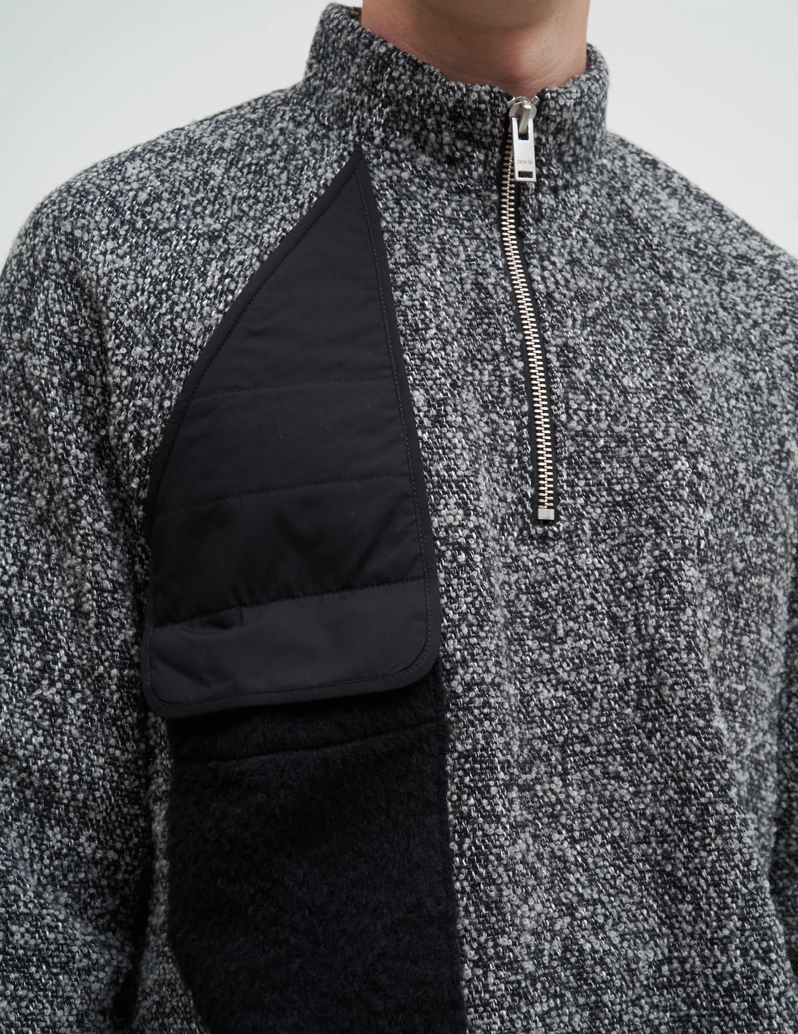 Grey Patch Turtleneck - Image 2