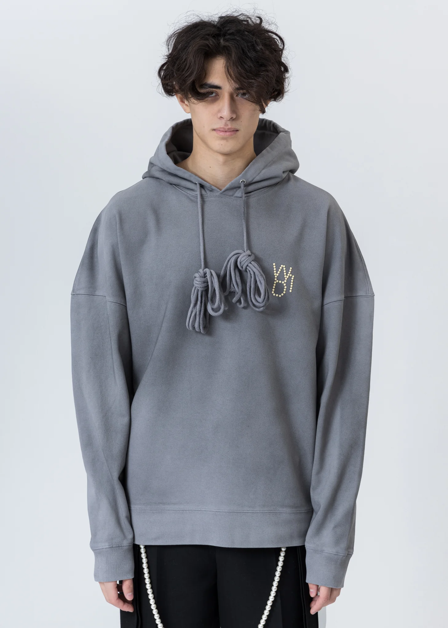 Grey Pearl Logo Hoodie
