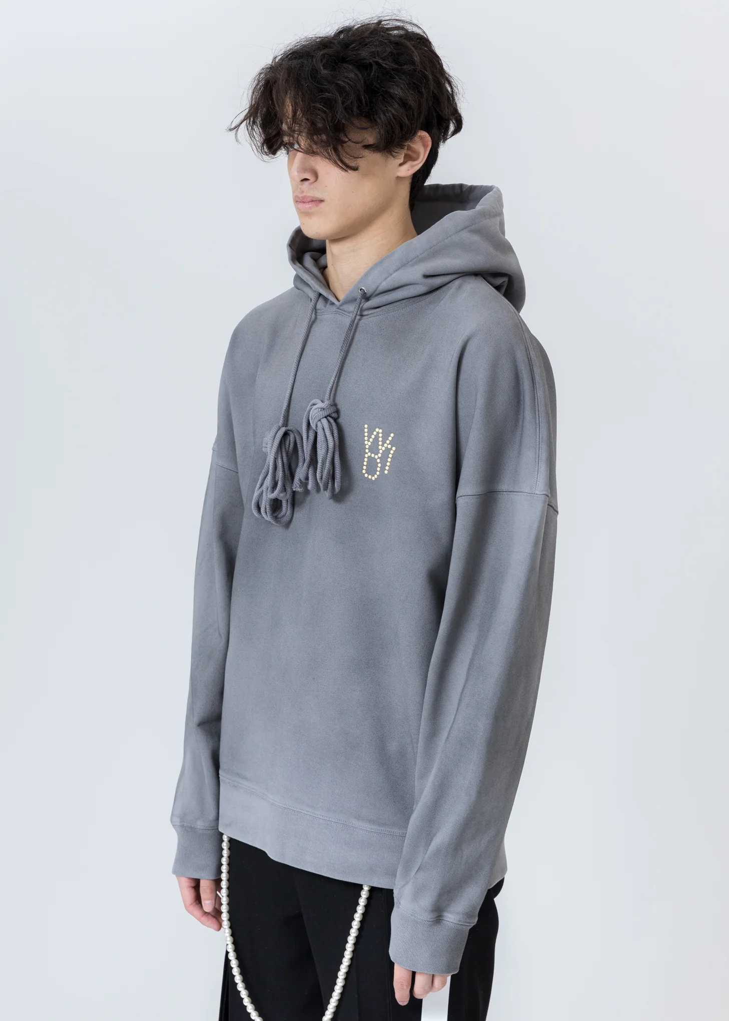 Grey Pearl Logo Hoodie - Image 4