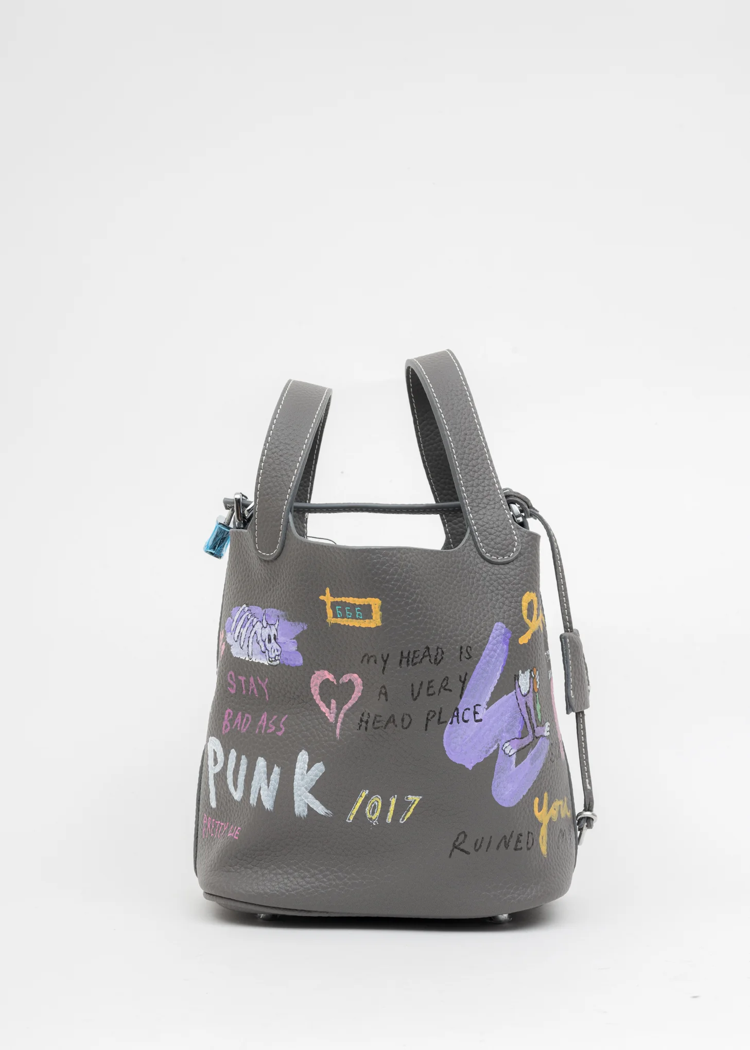 Grey Paint Cube Bag (Small) -(PUNK) - Preorder - Image 3