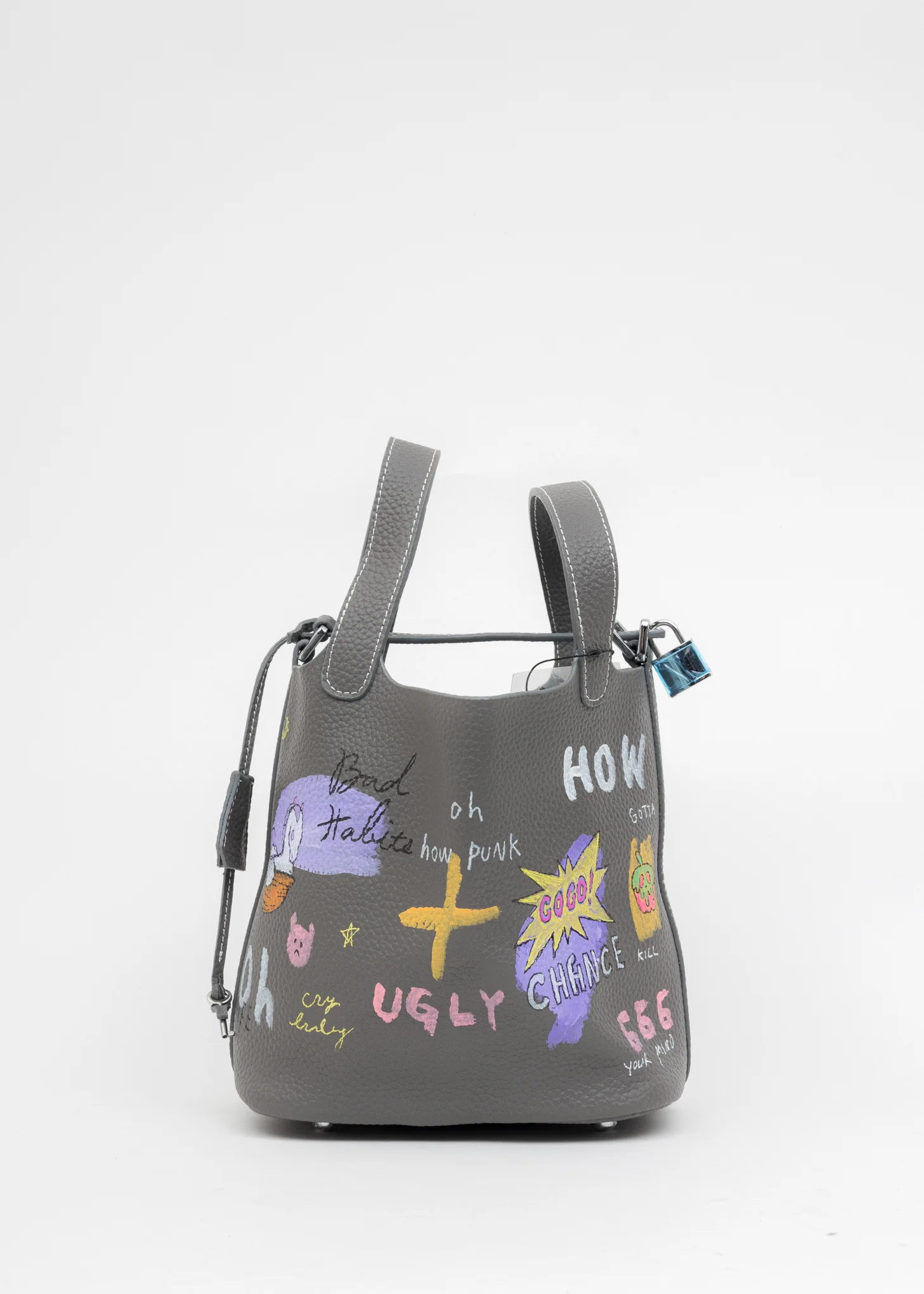 Grey Paint Cube Bag (Small) -(PUNK) - Preorder - Image 4