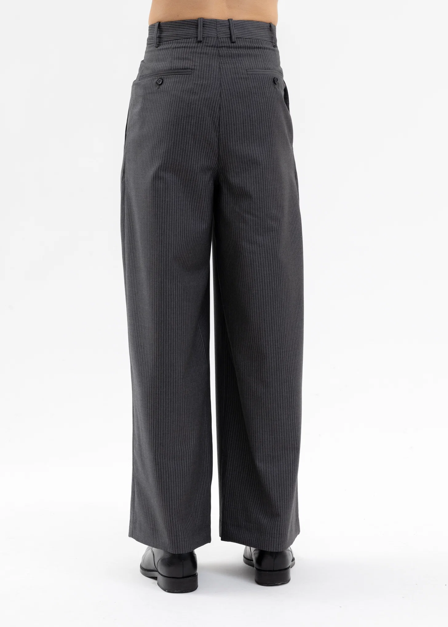 GREY PINSTRIPES GRPINS Elongated Trousers - Image 3