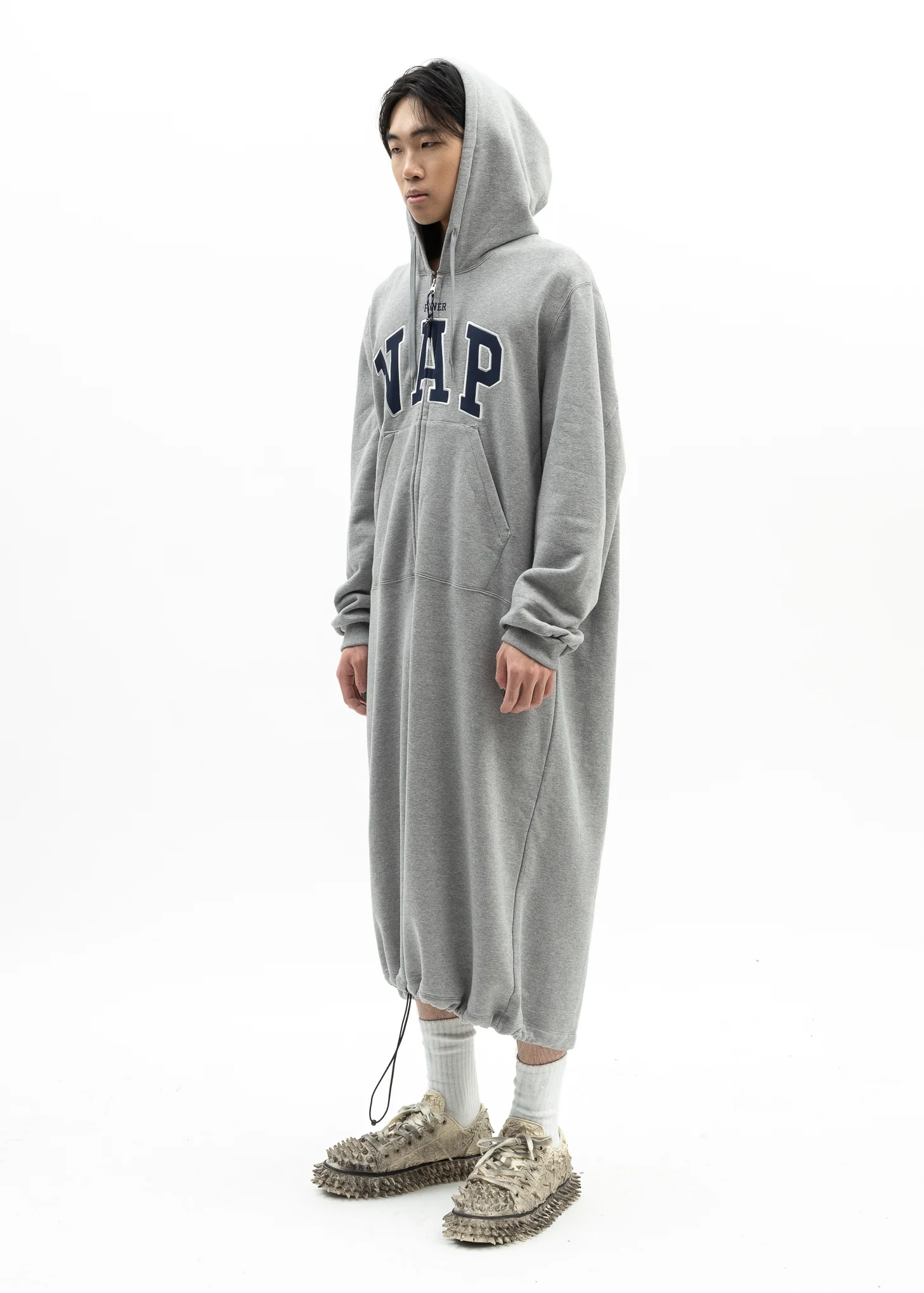 GREY POWER NAP HOODIE - Image 3