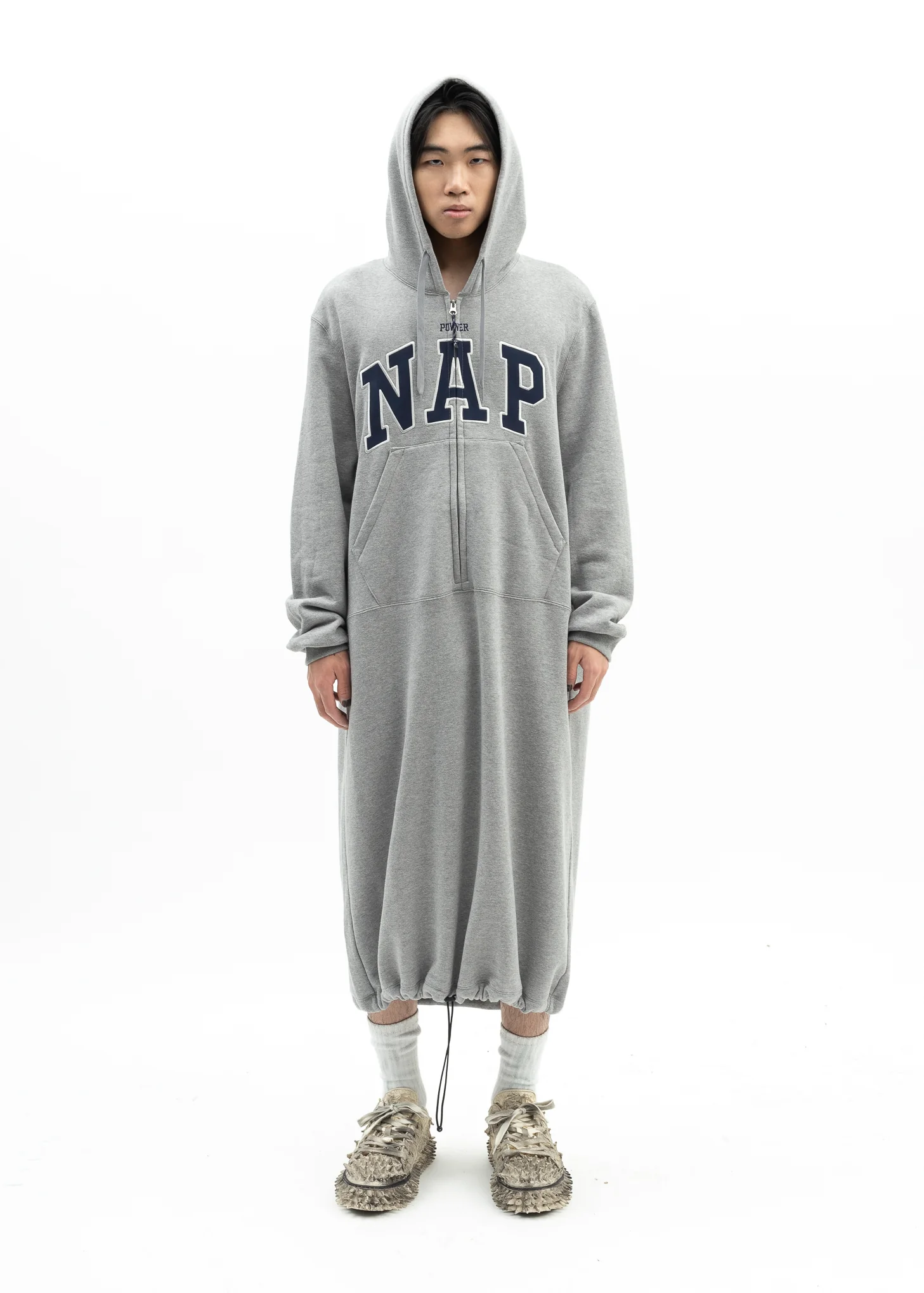 GREY POWER NAP HOODIE - Image 5