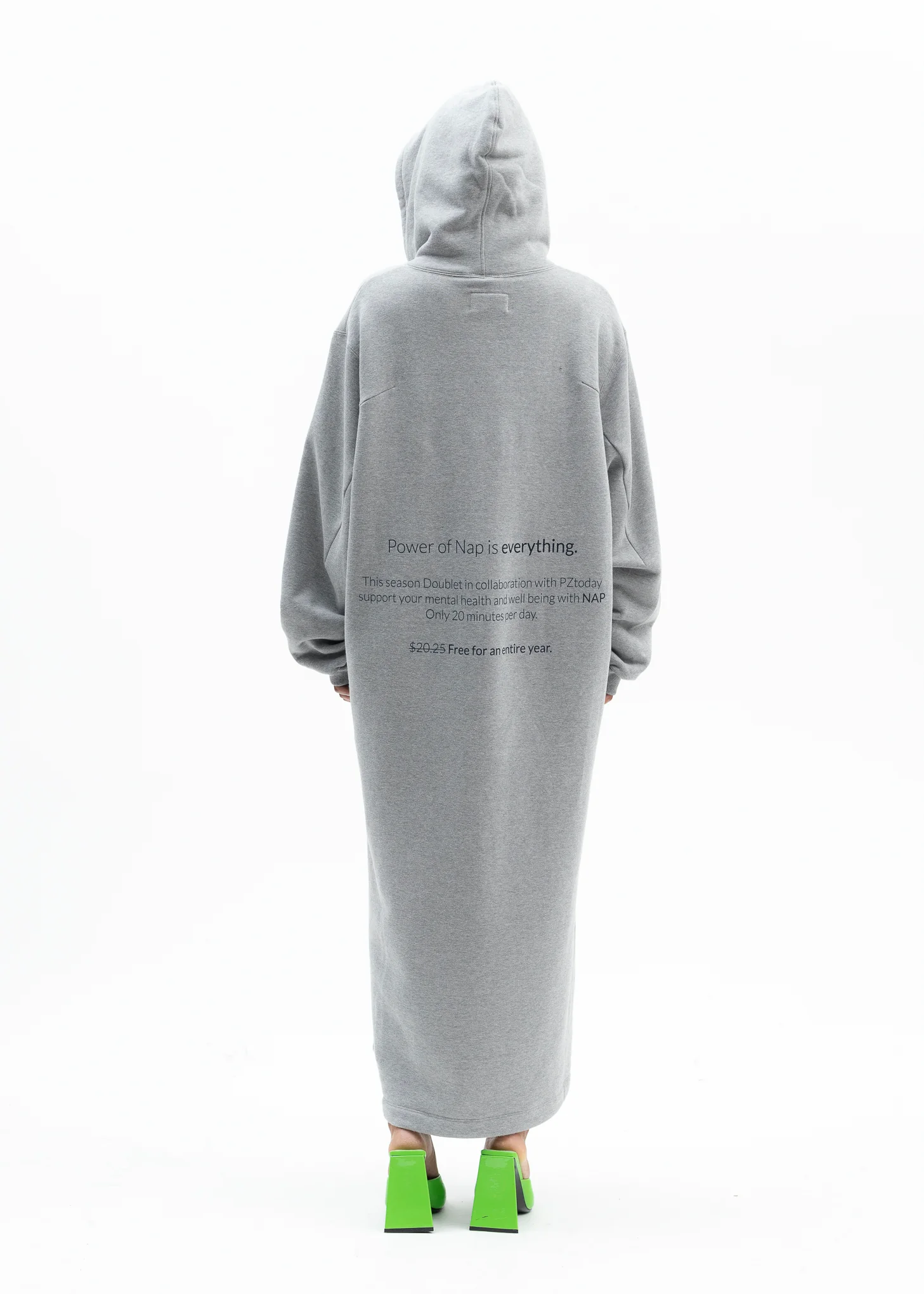 GREY POWER NAP HOODIE - Image 2