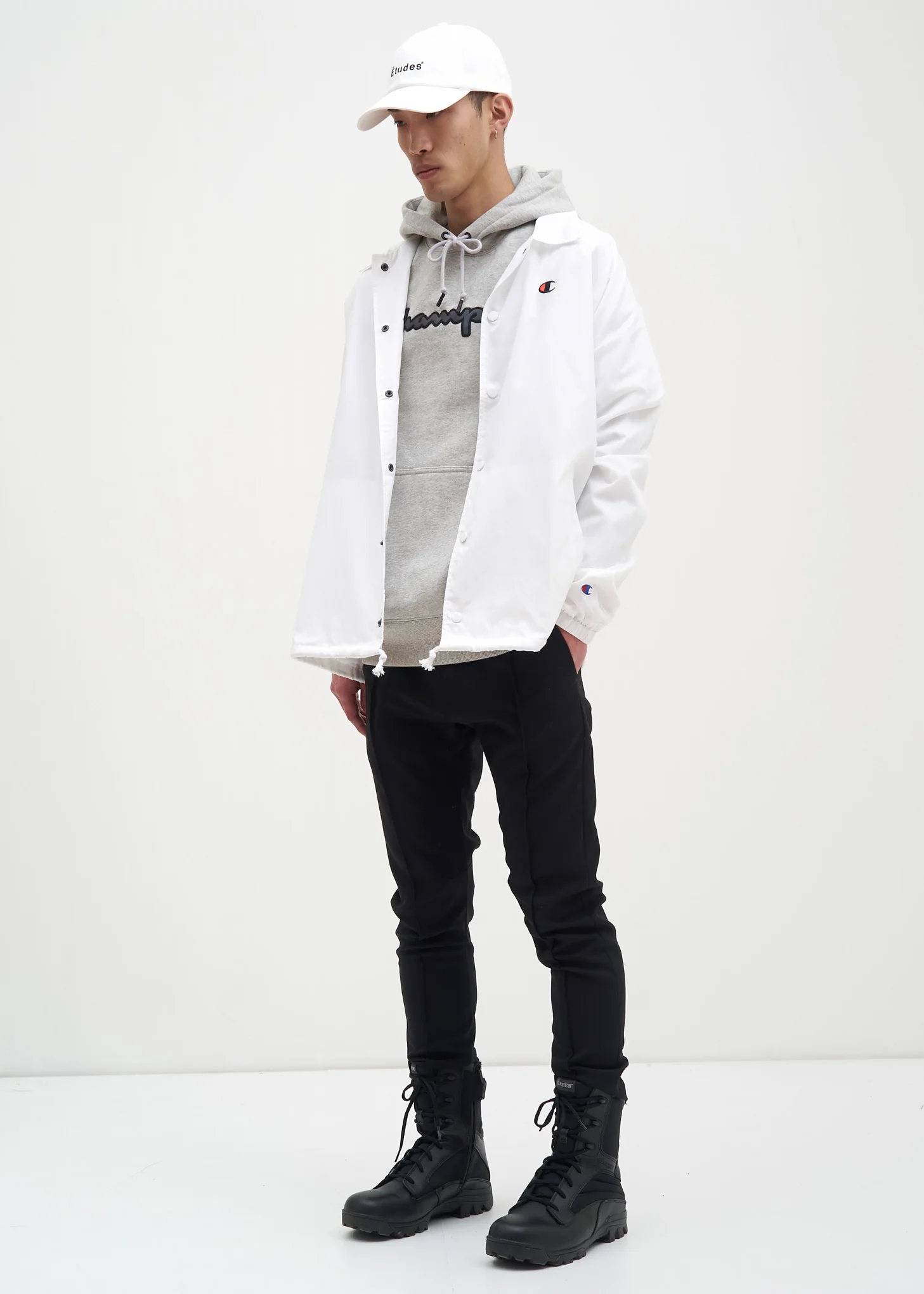 Grey Rainbow Logo Hoodie - Image 6