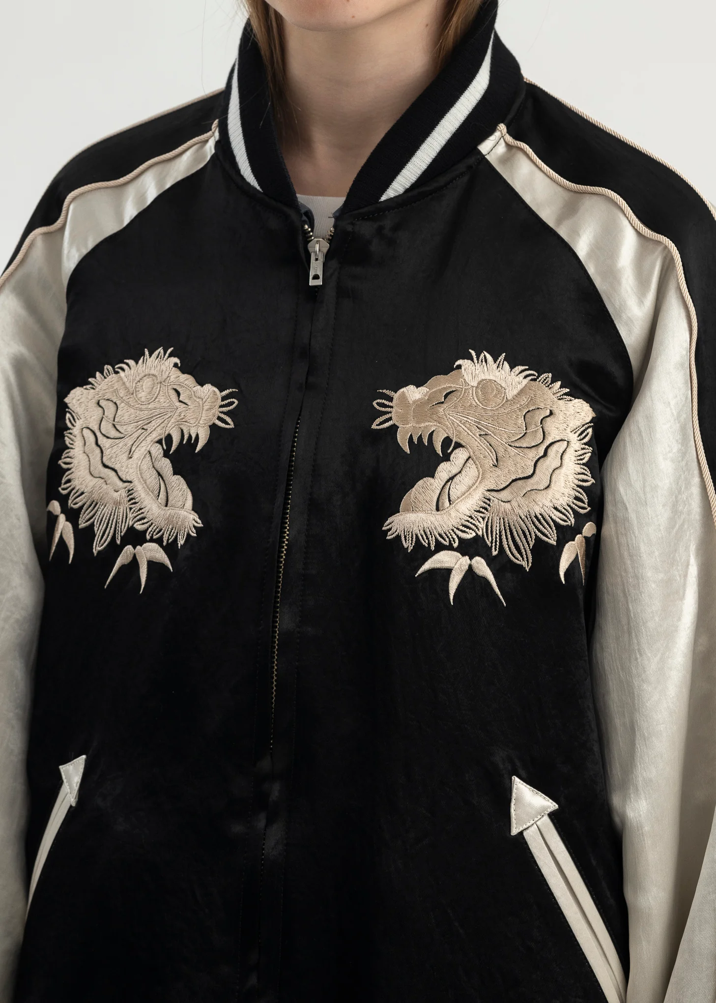 GREY REVERSIBLE SOUVENIR JACKET - Image 5