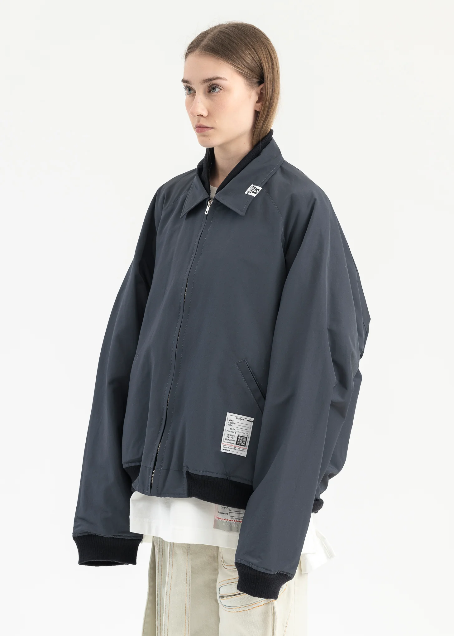 GREY REVERSIBLE SOUVENIR JACKET - Image 8