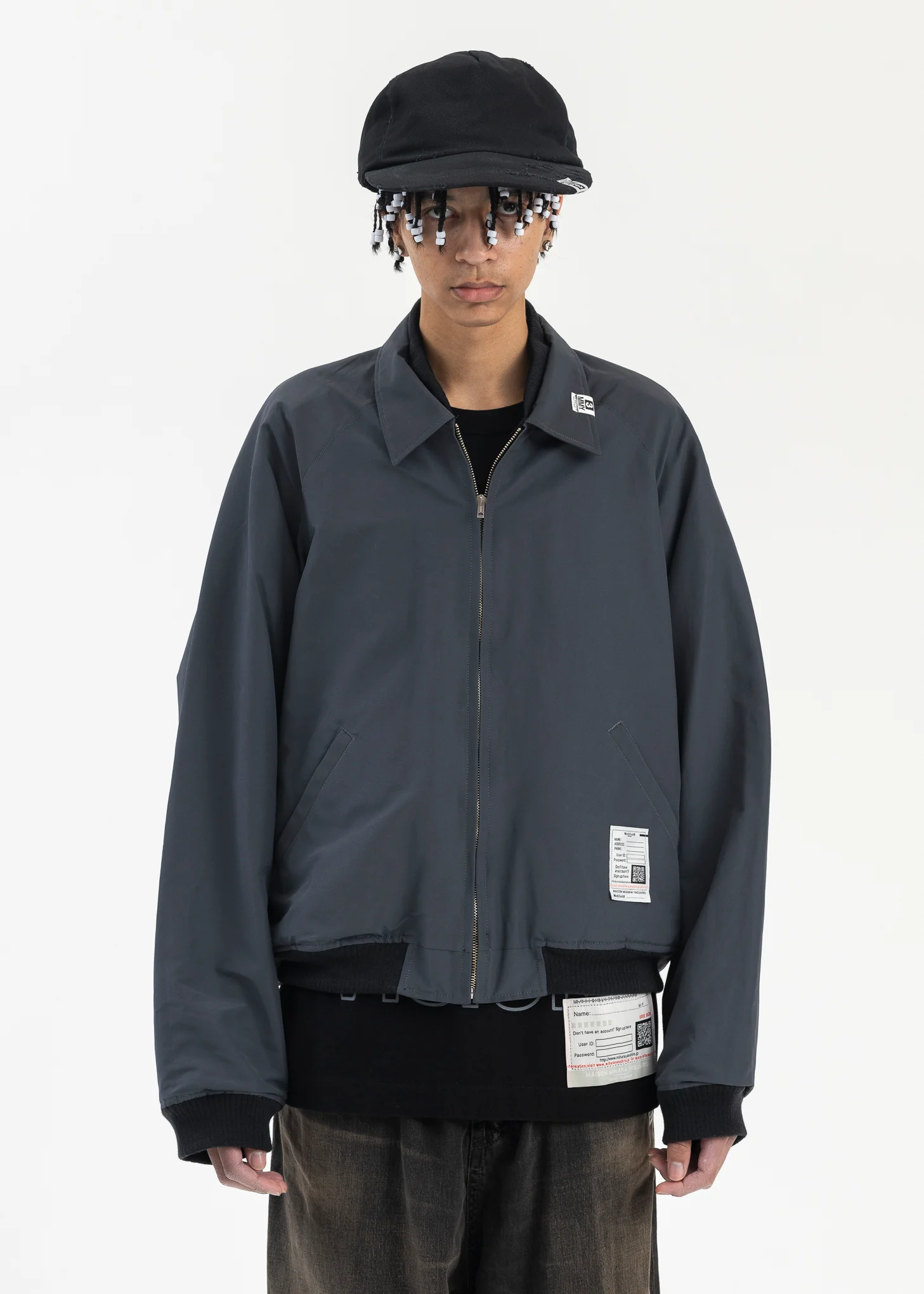 GREY REVERSIBLE SOUVENIR JACKET - Image 2