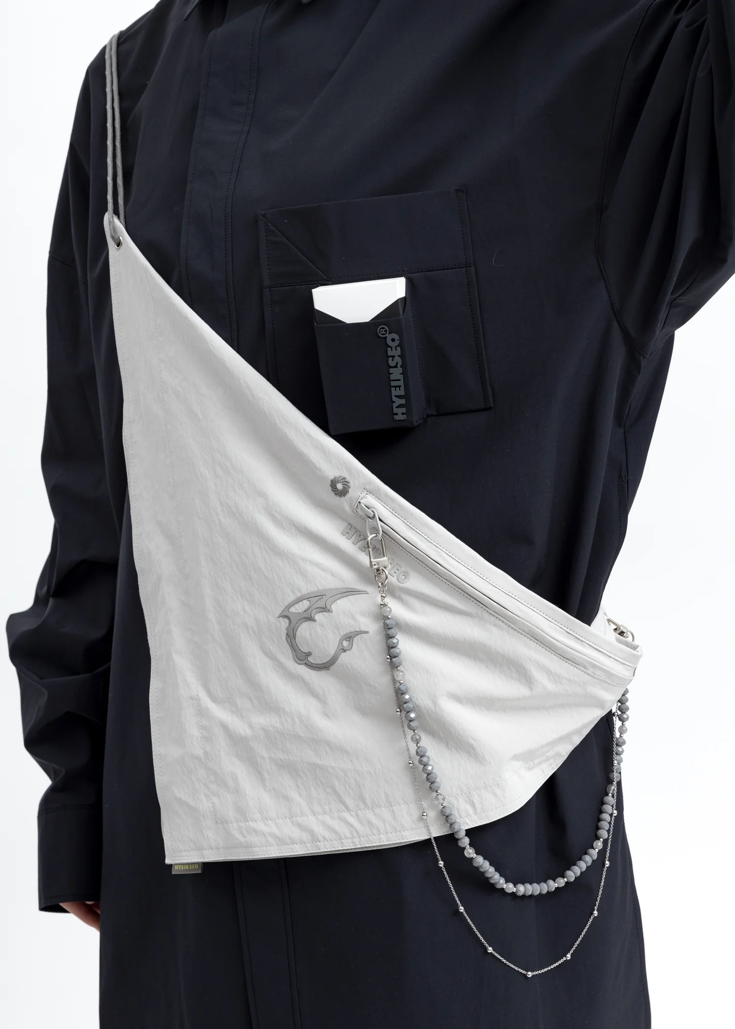 Grey Scarf Bag - Image 2