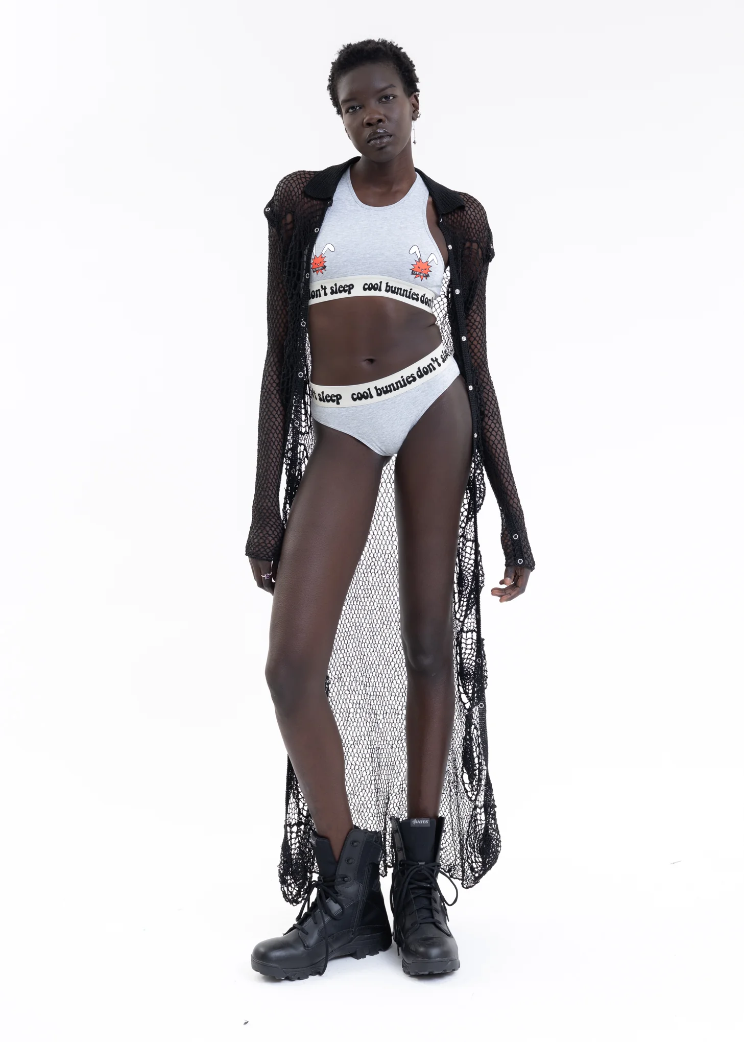 GREY SET LUCKY CROPPED TOP AND UNDERWEAR - Image 6