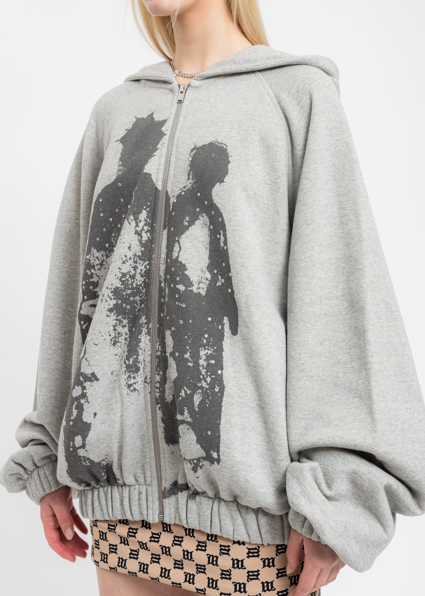 Grey Shadows Of Us Zip-Up Hoodie - Image 2