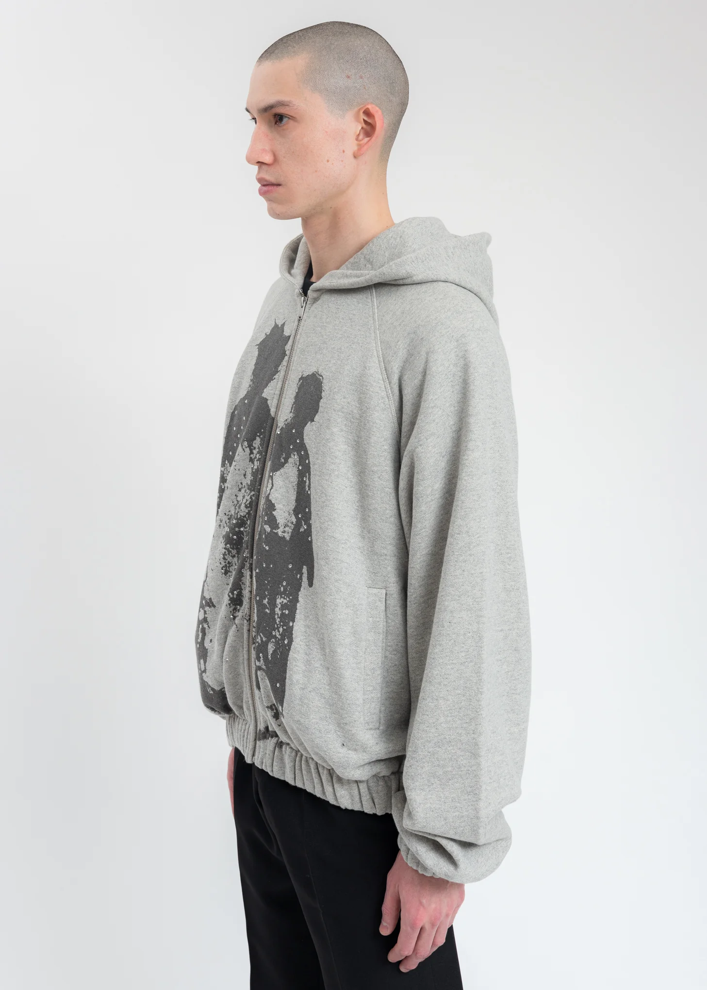 Grey Shadows Of Us Zip-Up Hoodie - Image 3