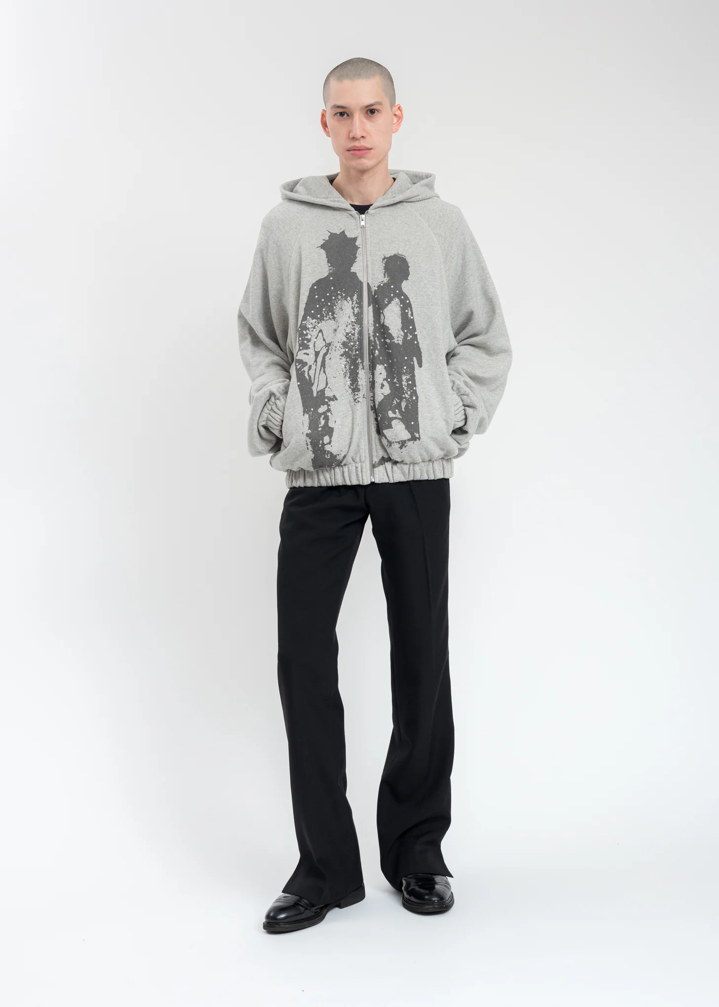 Grey Shadows Of Us Zip-Up Hoodie - Image 6