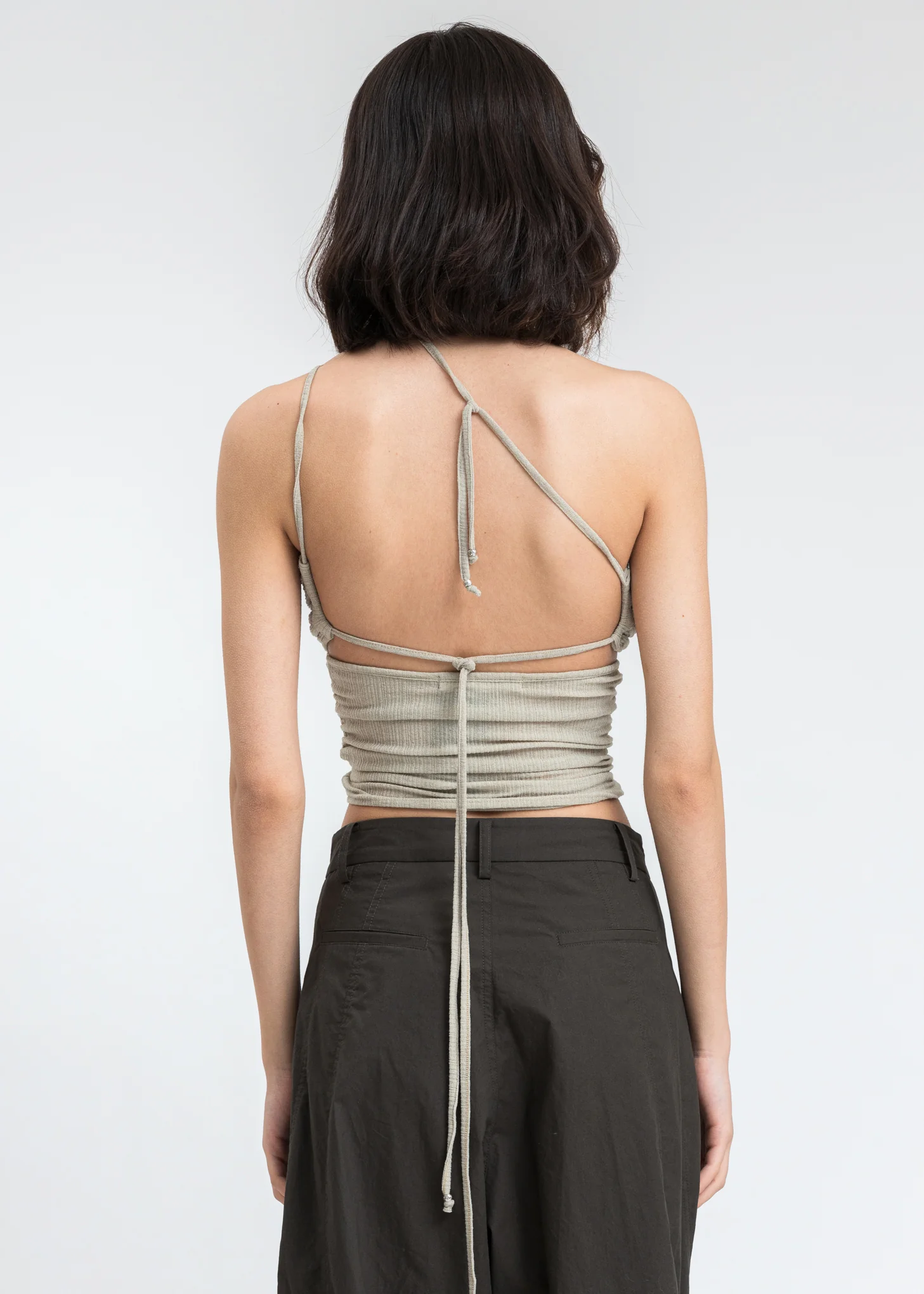 Beige Shirring Tube Top - Image 4