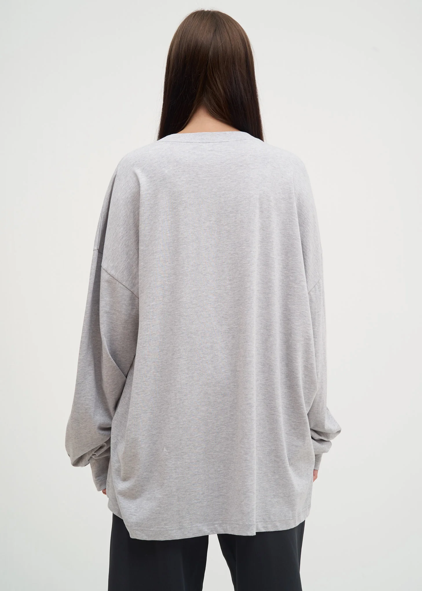 Grey Skinny Long Sleeve T-Shirt - Image 3