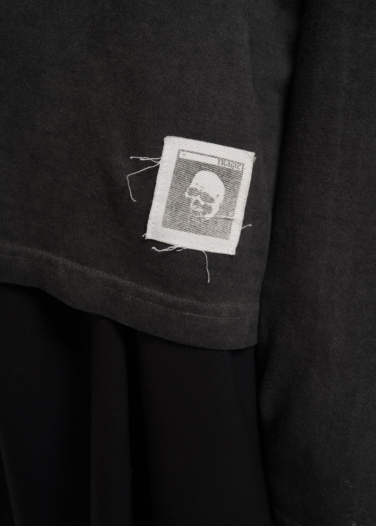 Grey Slashed L/S T-Shirt - Image 6