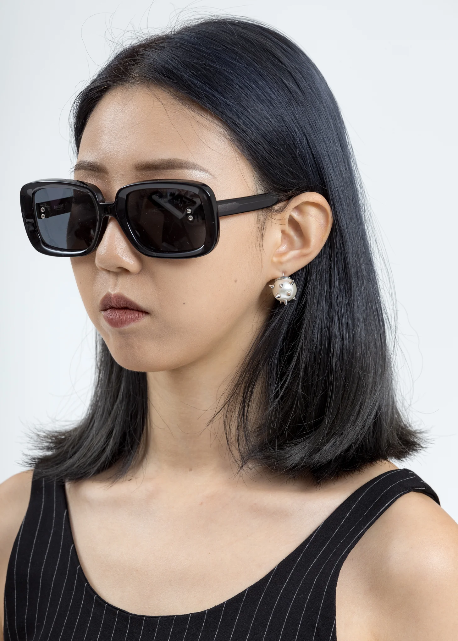 Grey Square Flame Sunglasses - Image 2