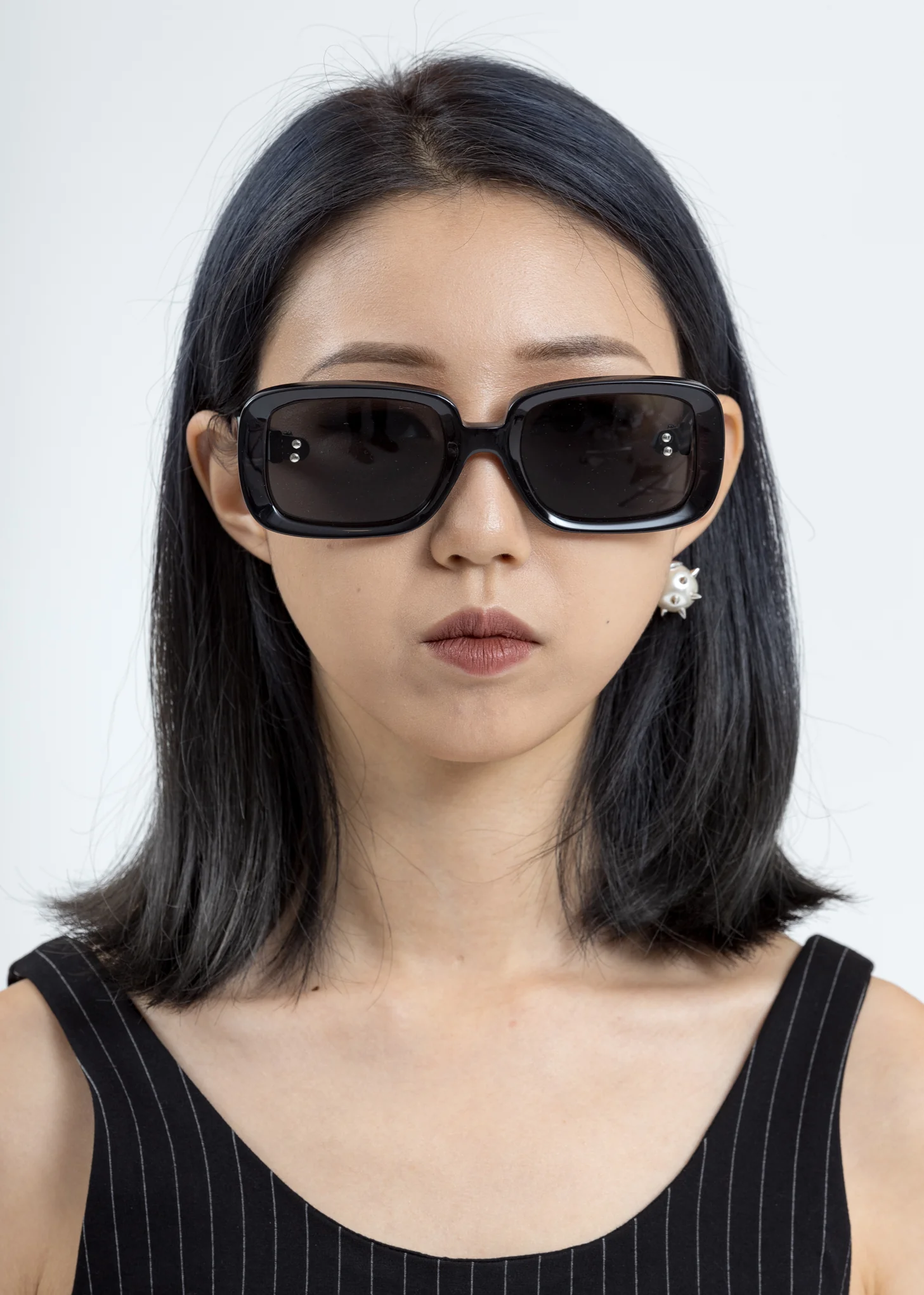 Grey Square Flame Sunglasses - Image 5