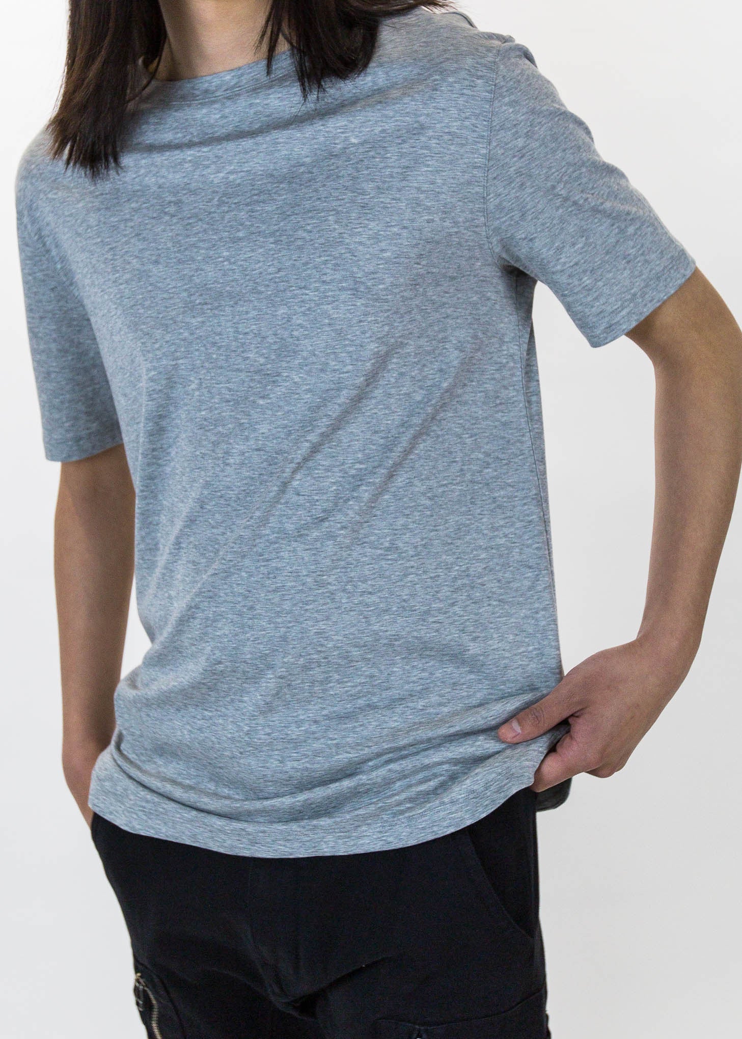 Grey SS Tee Brushed Jersey - Image 2