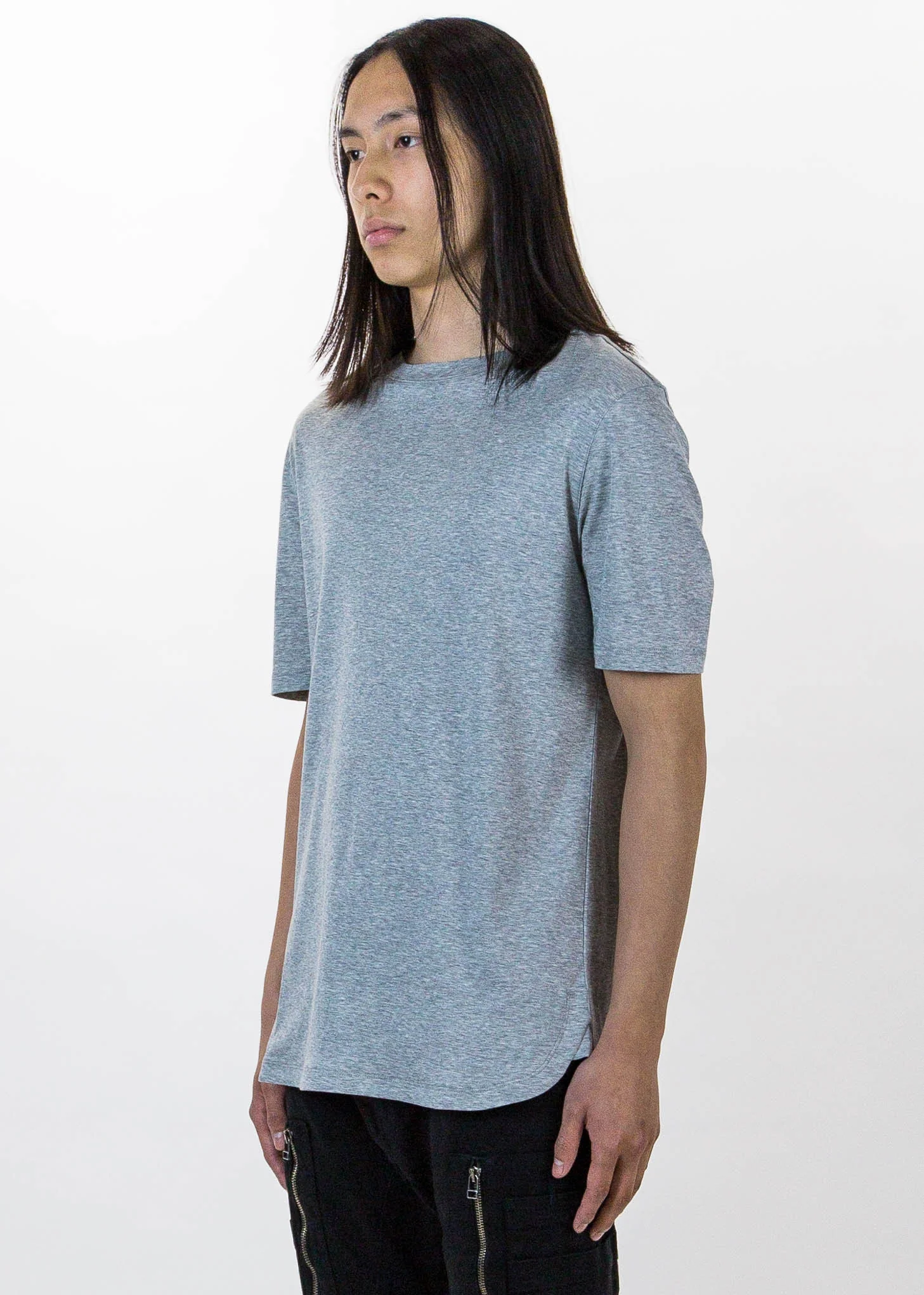 Grey SS Tee Brushed Jersey - Image 3