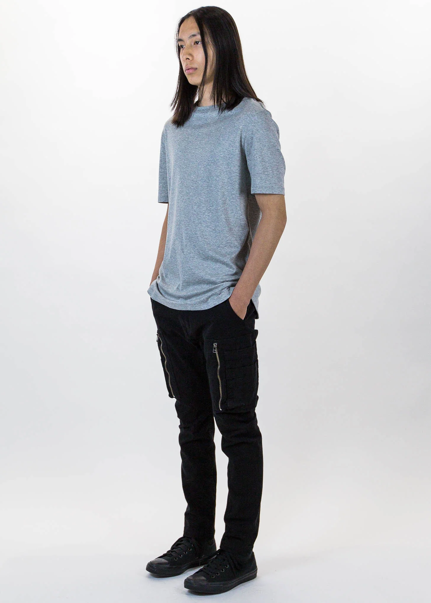 Grey SS Tee Brushed Jersey - Image 5