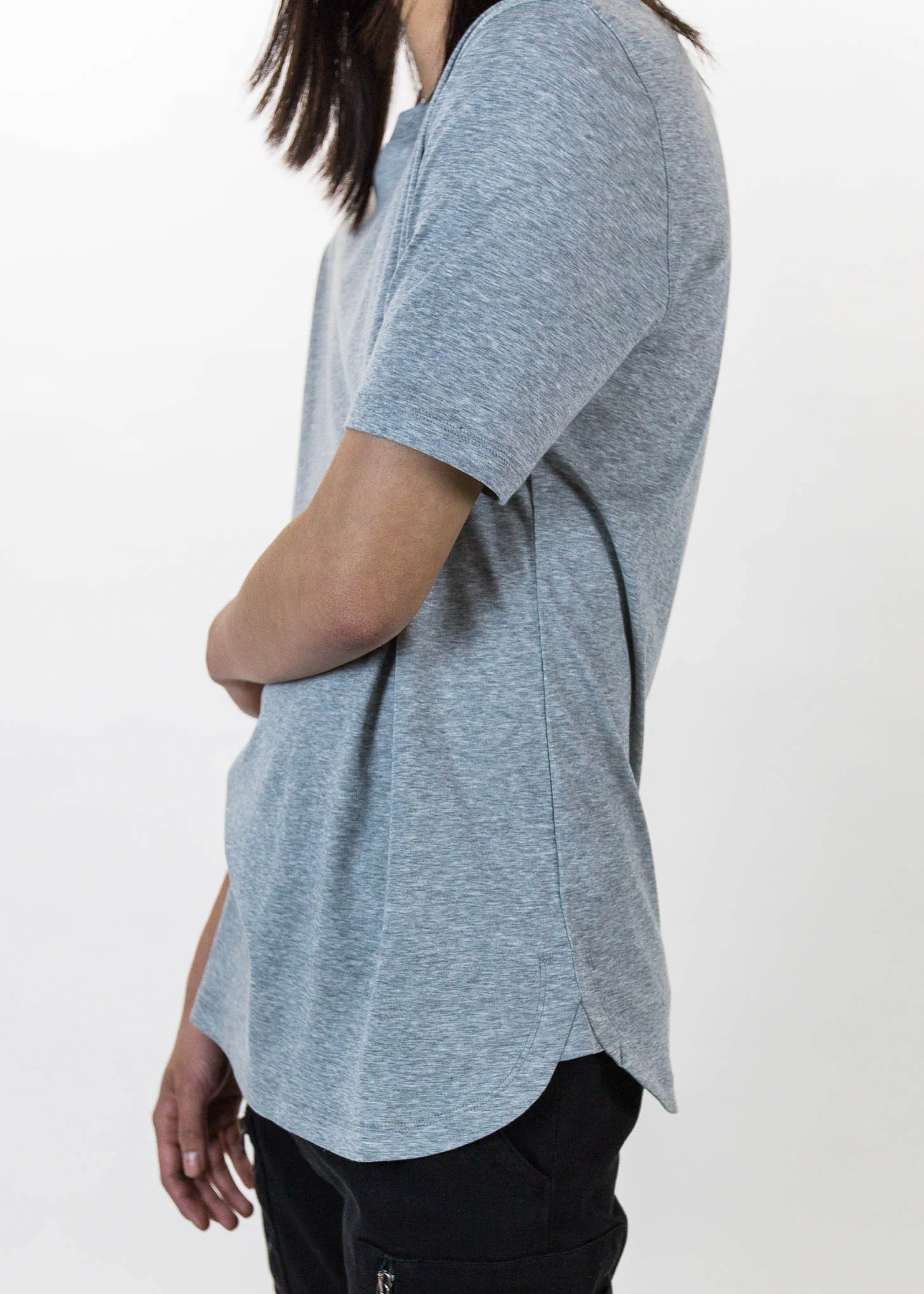 Grey SS Tee Brushed Jersey - Image 6