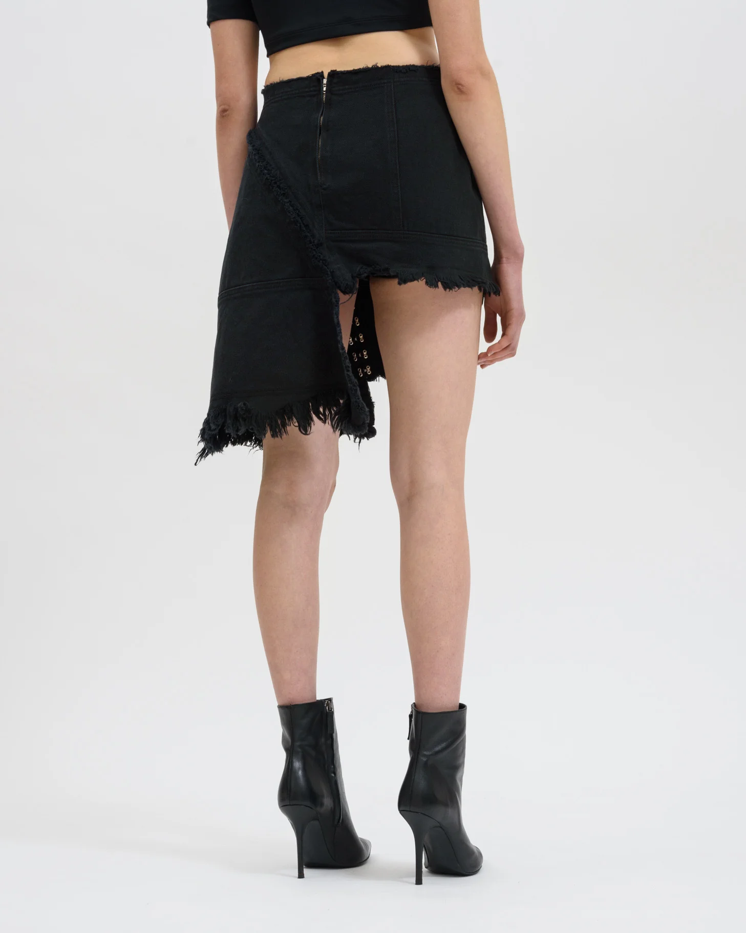 Grey Stone Denim Skirt - Image 2
