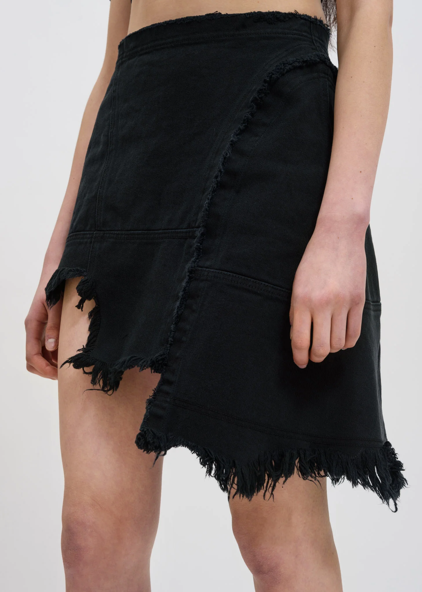 Grey Stone Denim Skirt - Image 3