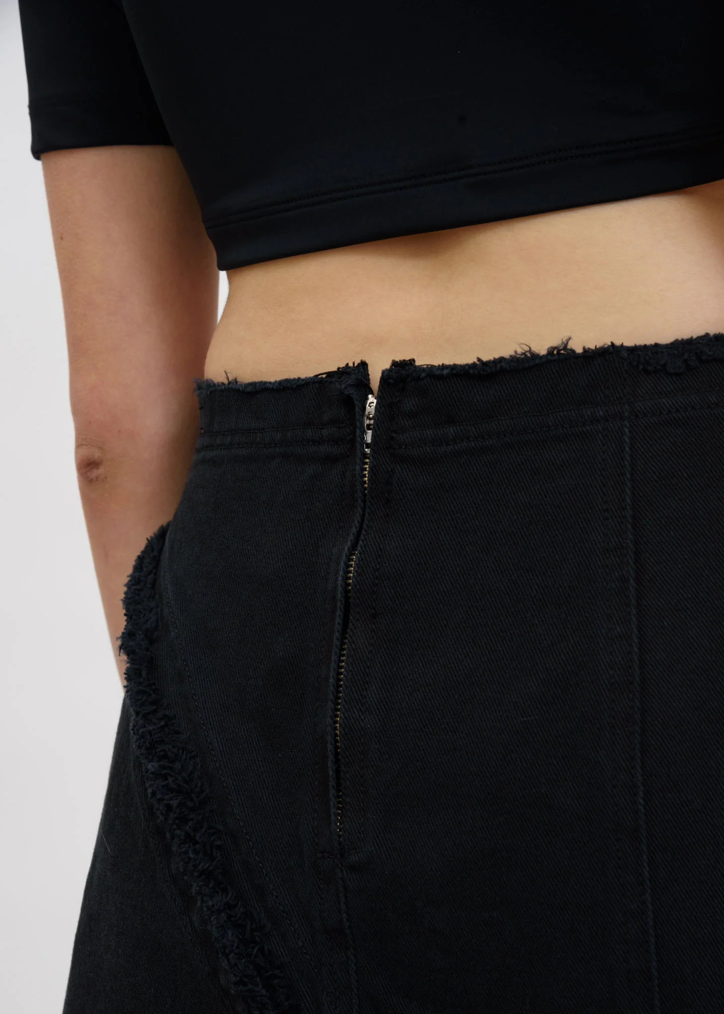 Grey Stone Denim Skirt - Image 4