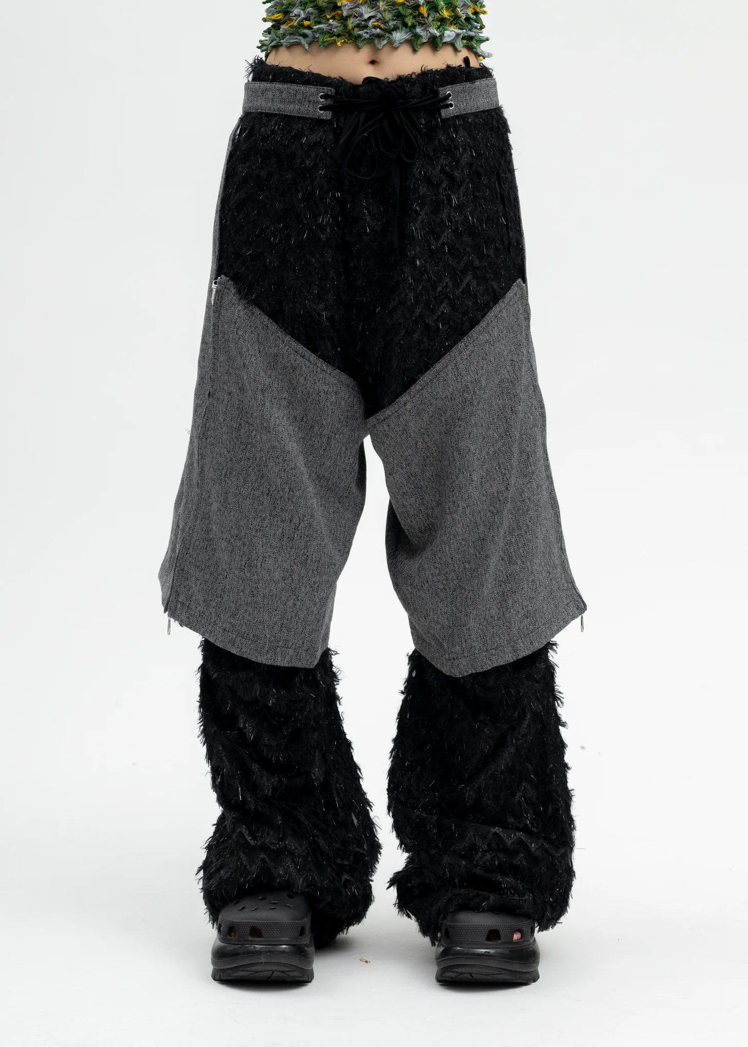 GREY TAILORED SHORT CHAPS