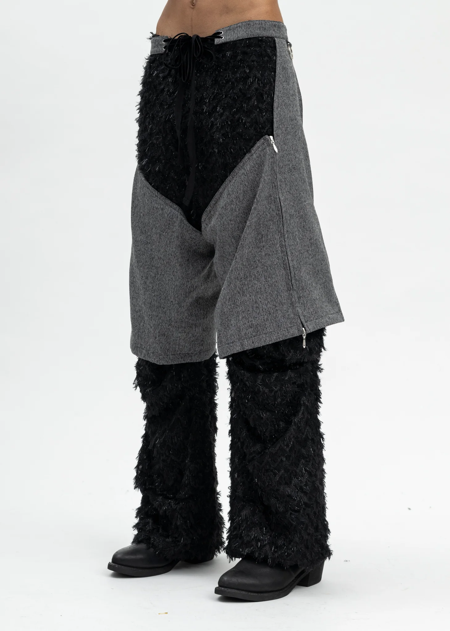 GREY TAILORED SHORT CHAPS - Image 2