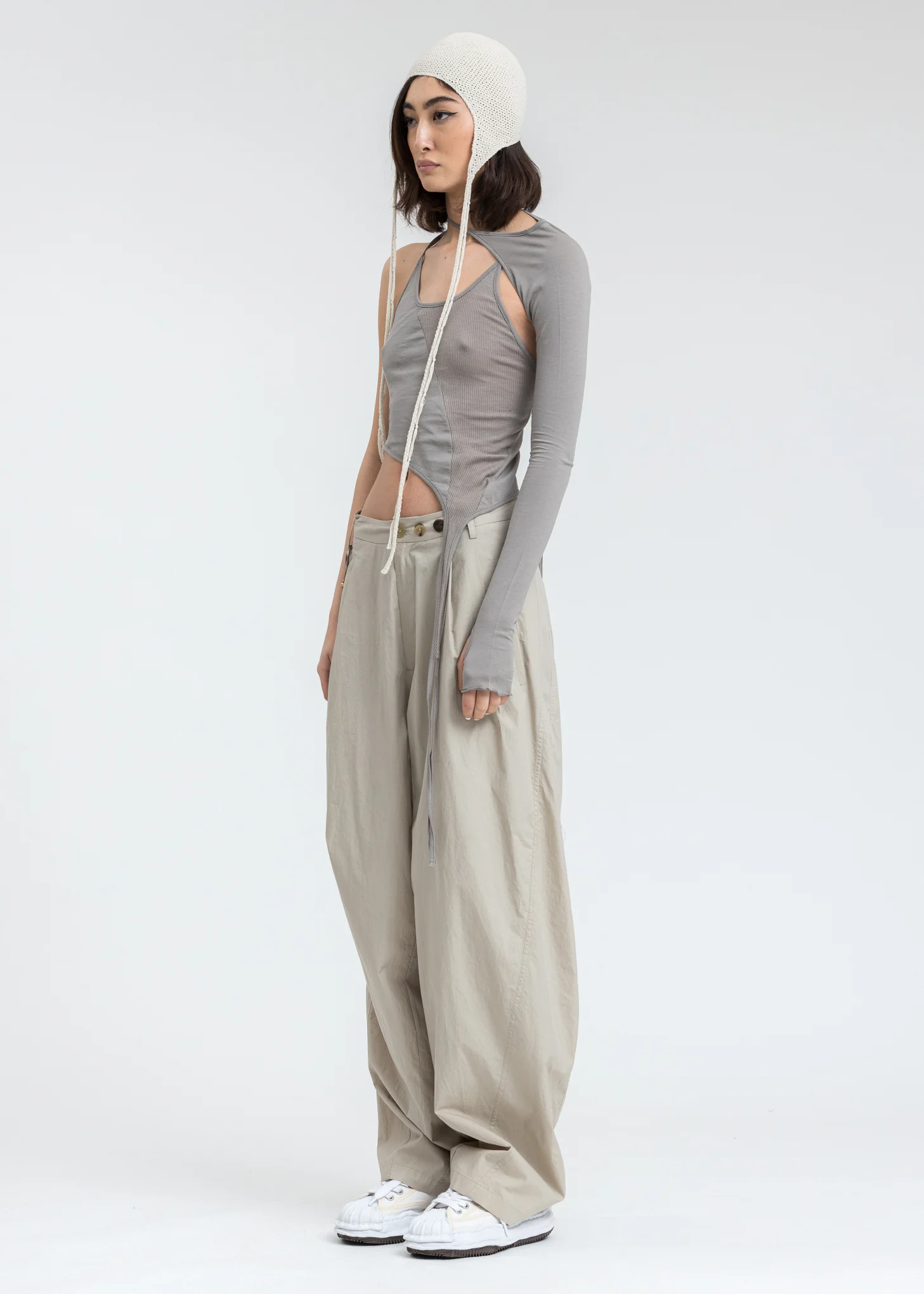 Grey Tank Top With Sleeve - Image 7