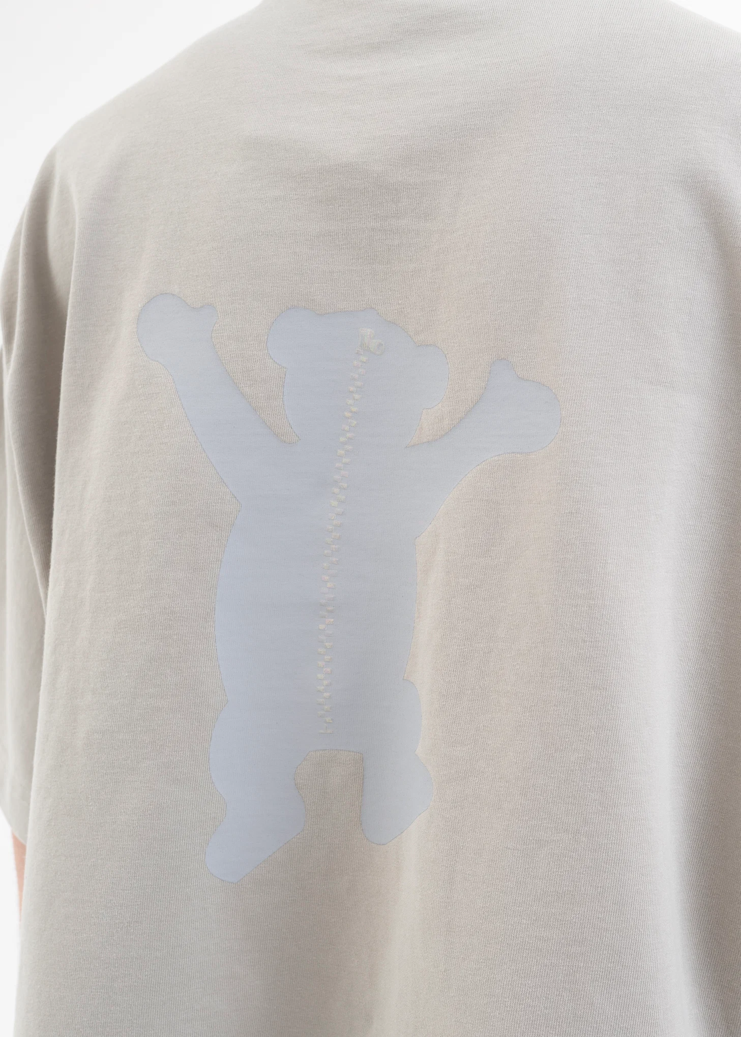 GREY TEDDY LOGO T-SHIRT - Image 2
