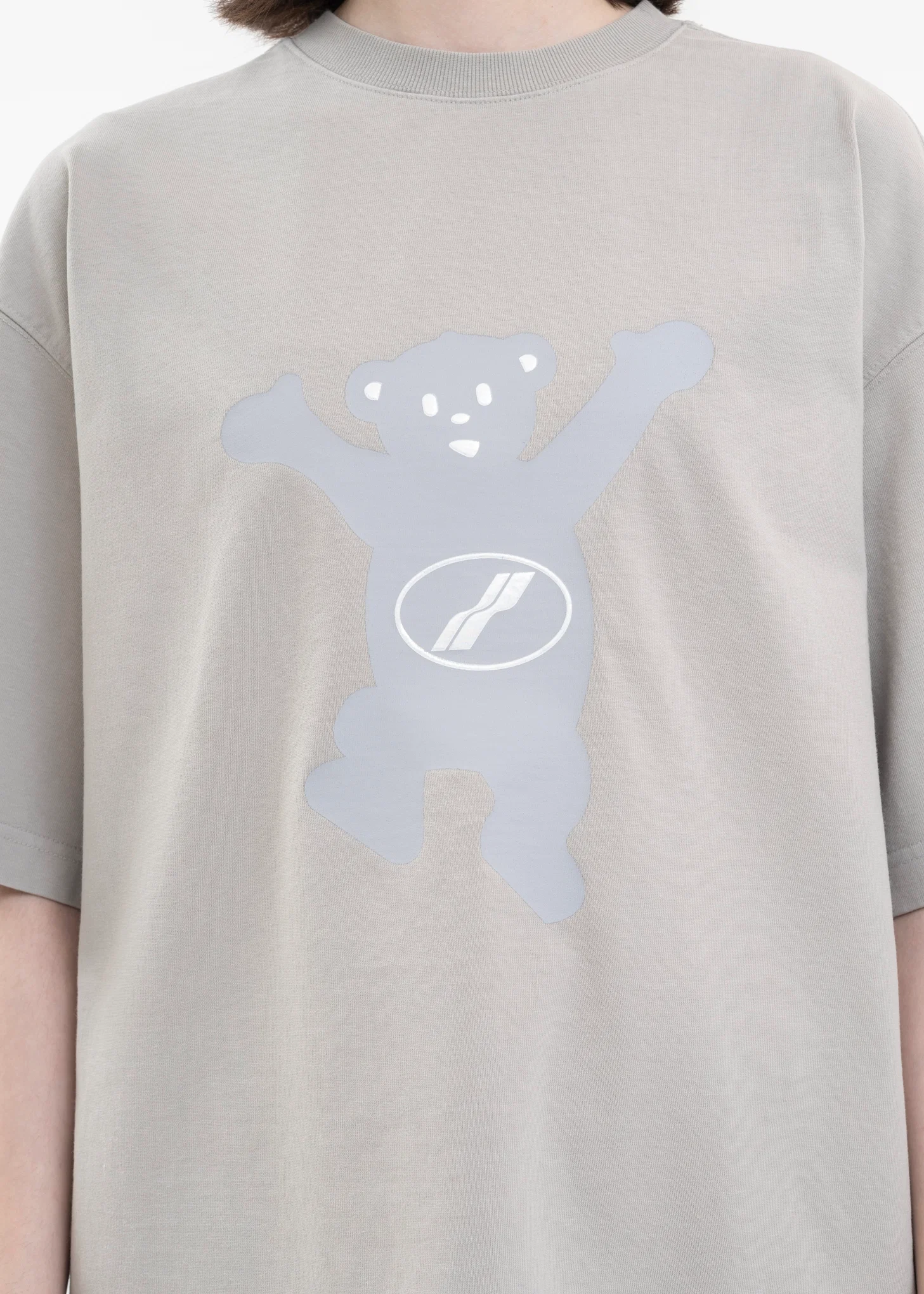 GREY TEDDY LOGO T-SHIRT - Image 5