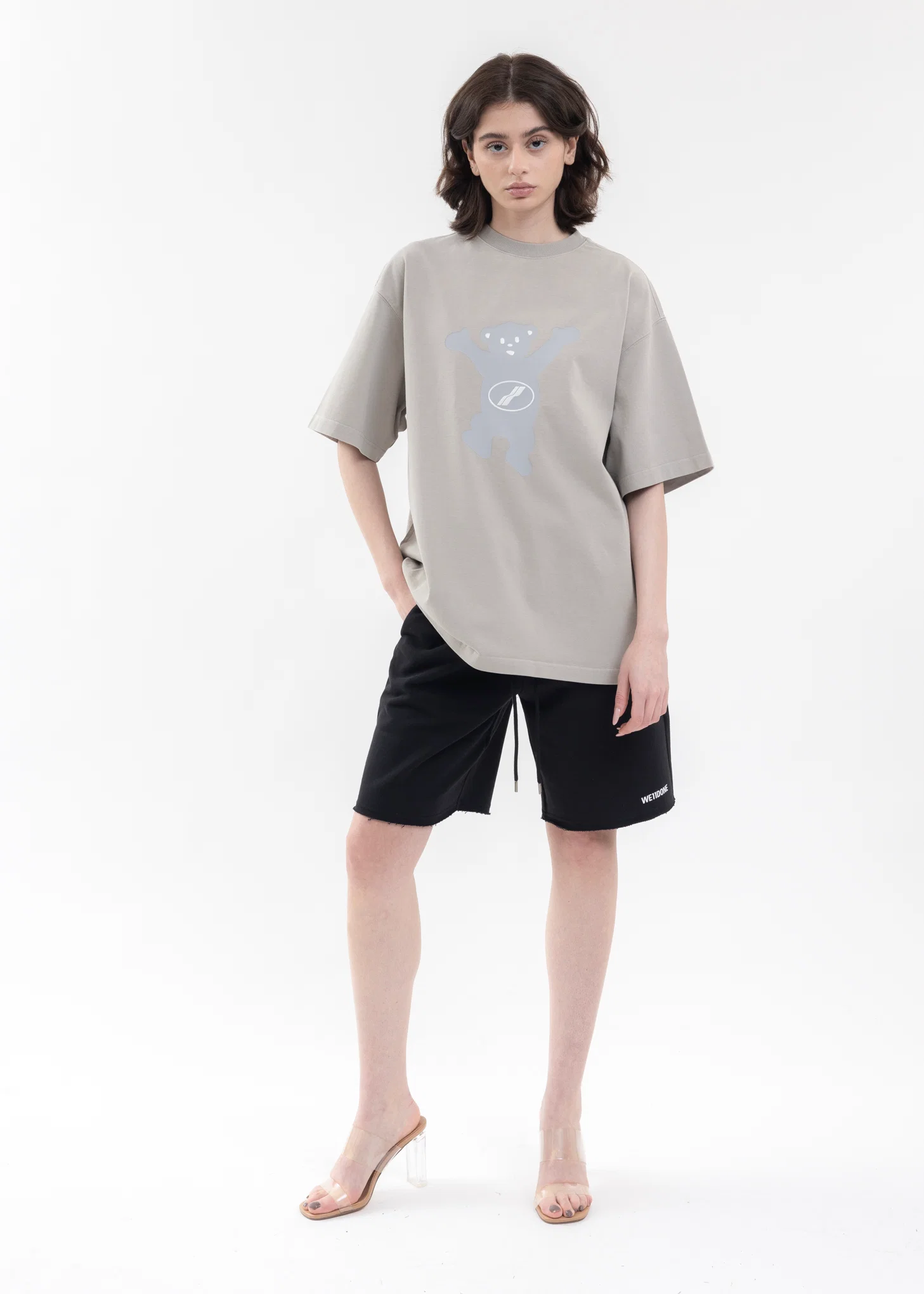 GREY TEDDY LOGO T-SHIRT - Image 6