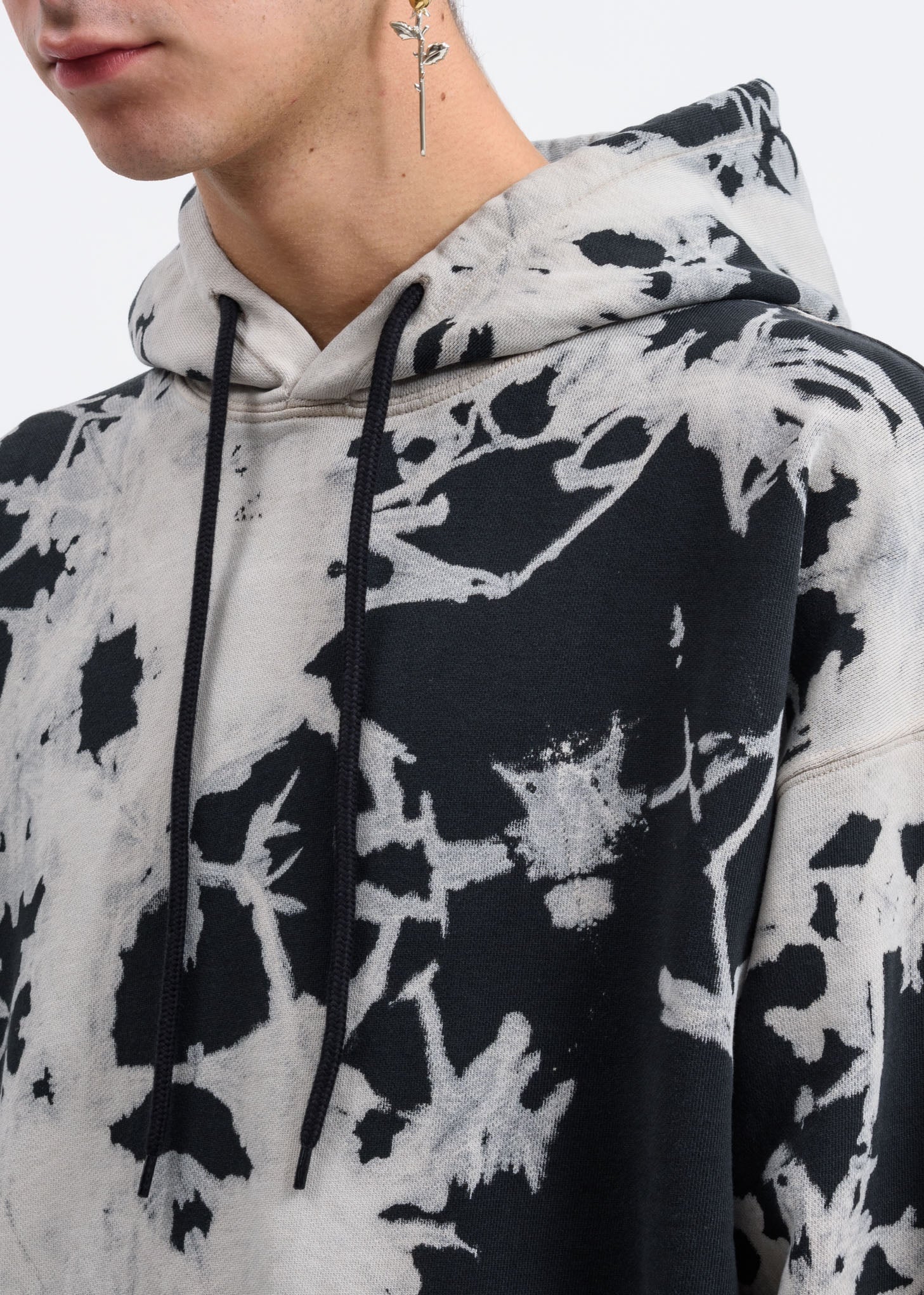 Grey Tie Dye Shawn Hoodie - Image 3