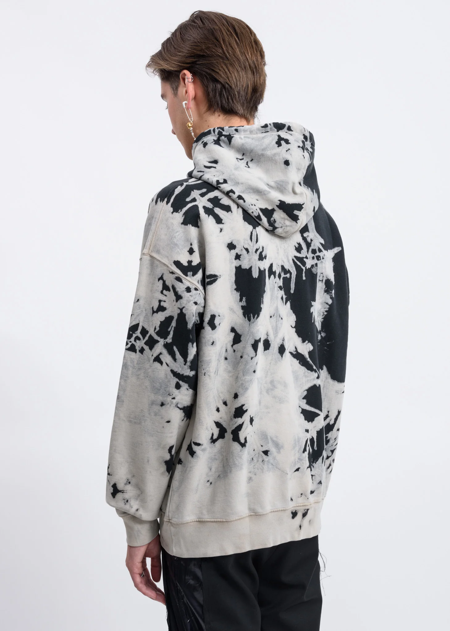 Grey Tie Dye Shawn Hoodie - Image 4