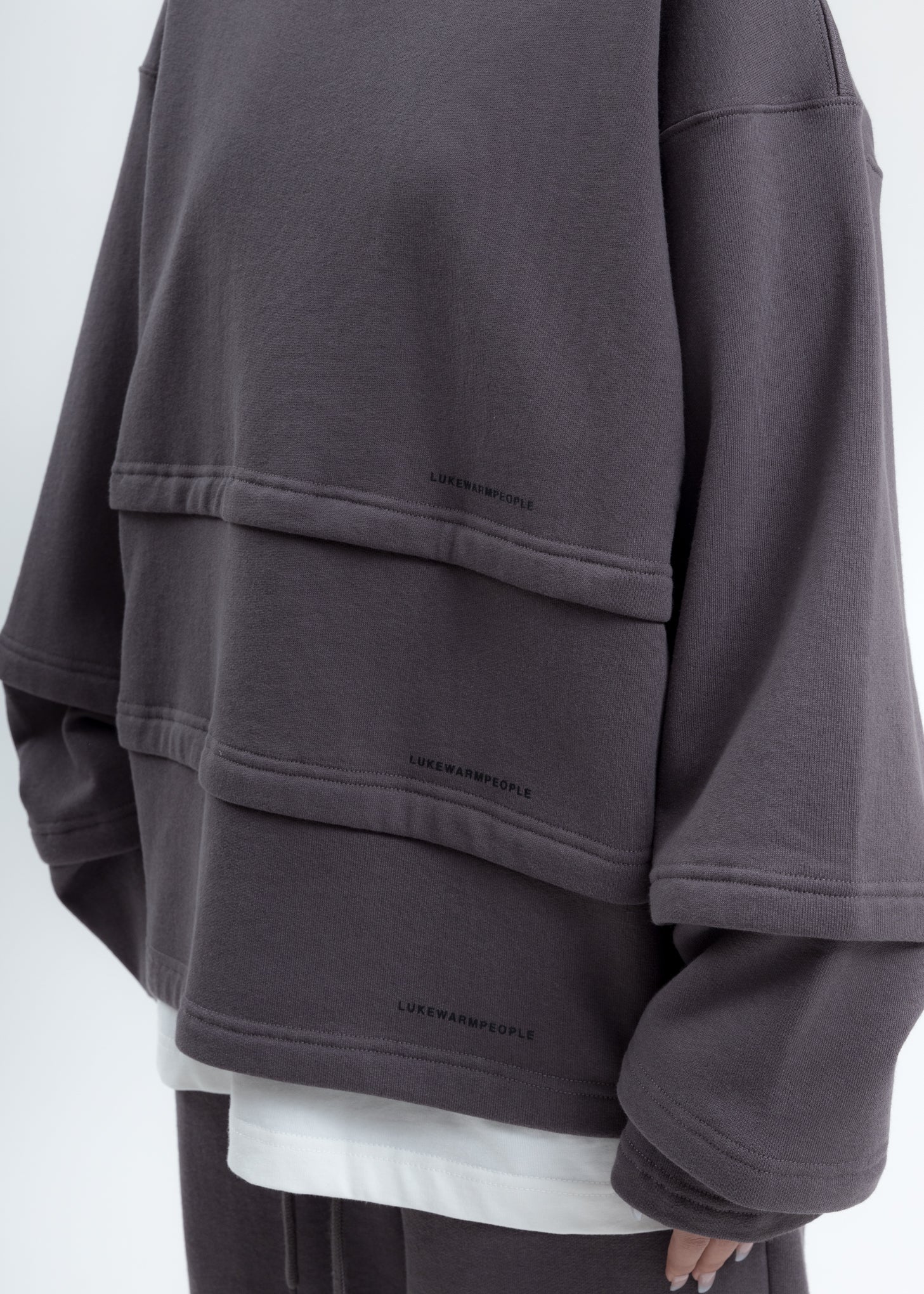 Grey Triple Layer Sweatshirt - Image 3