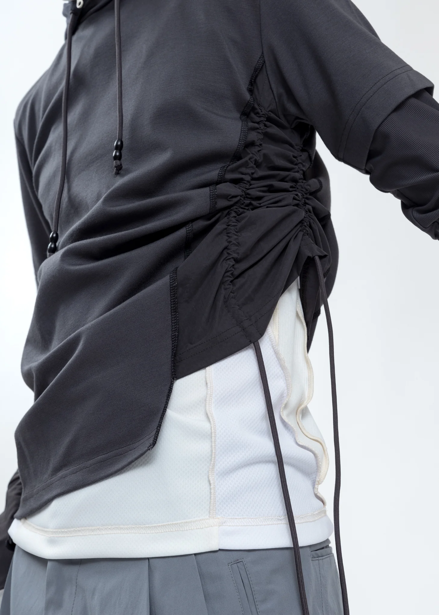 Grey Twisted Hoodie - Image 2