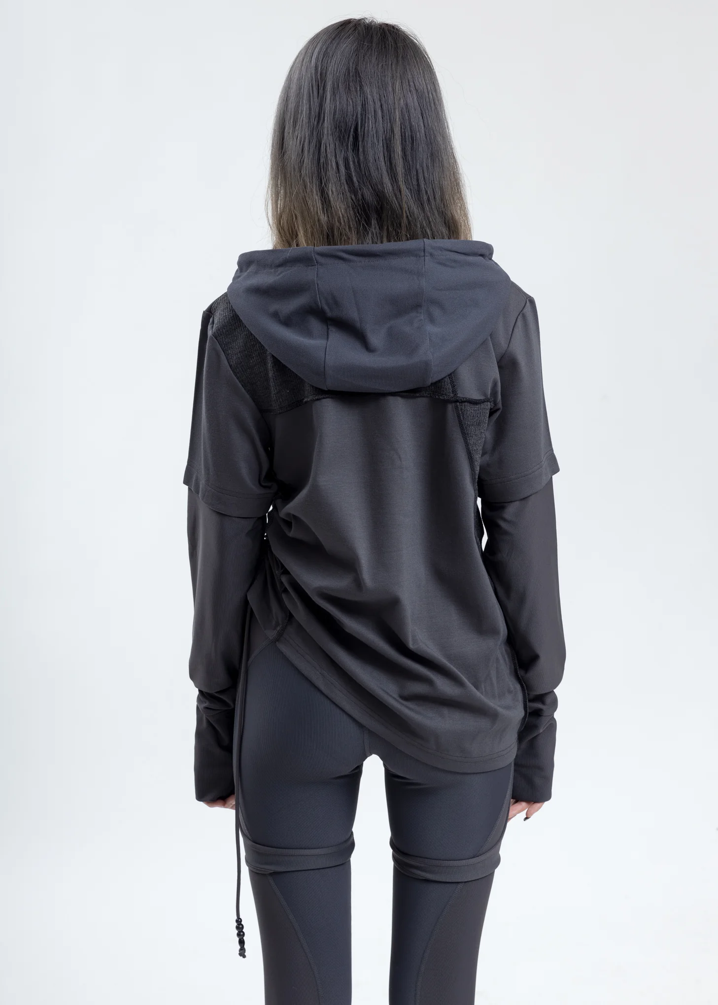 Grey Twisted Hoodie - Image 4