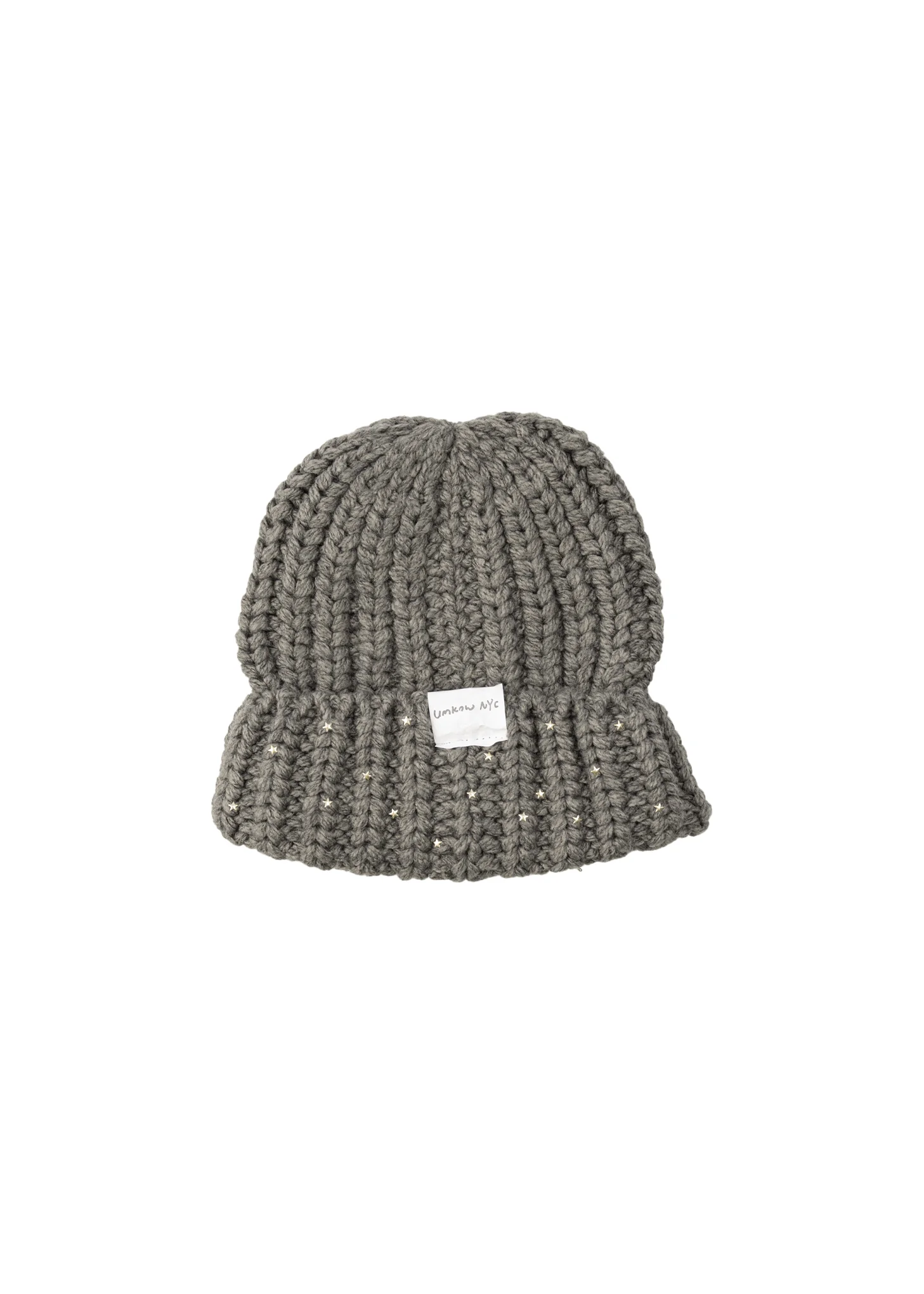 Grey Tyvek Tag Chunky  Beanie - Preorder