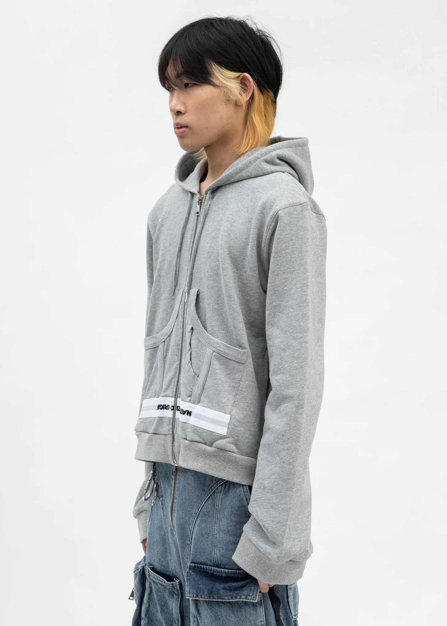 GREY UNDERWEAR HOODIE - Image 3