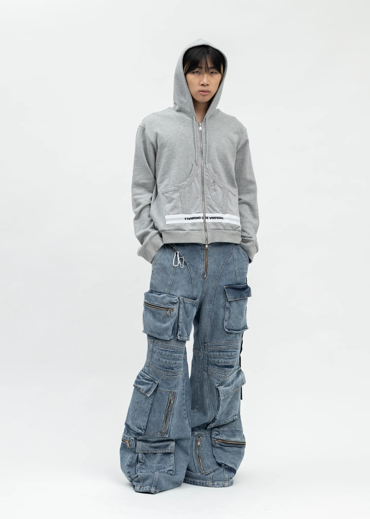 GREY UNDERWEAR HOODIE - Image 5