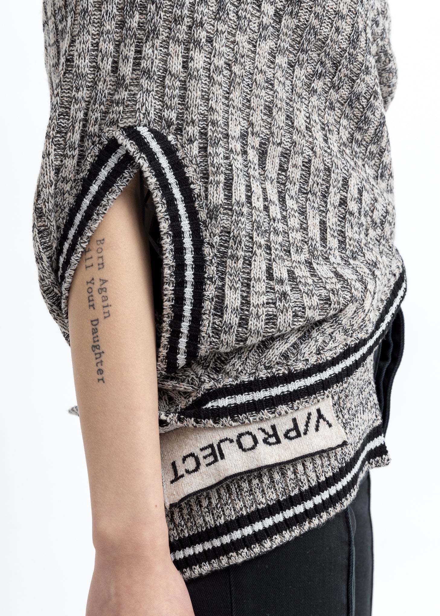 Grey Upside Down Pullover - Image 3